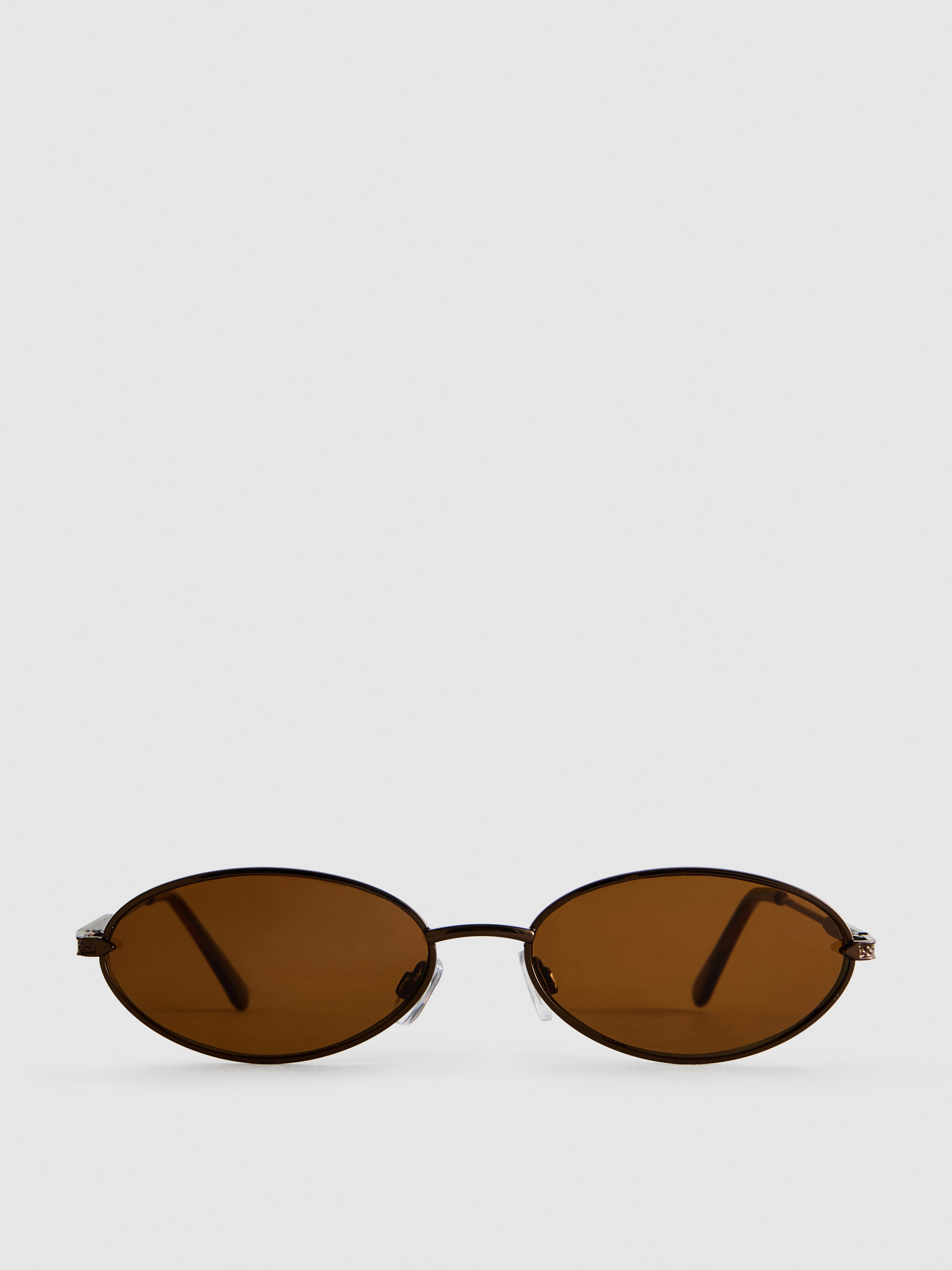 90s Tinted Oval Sunglasses