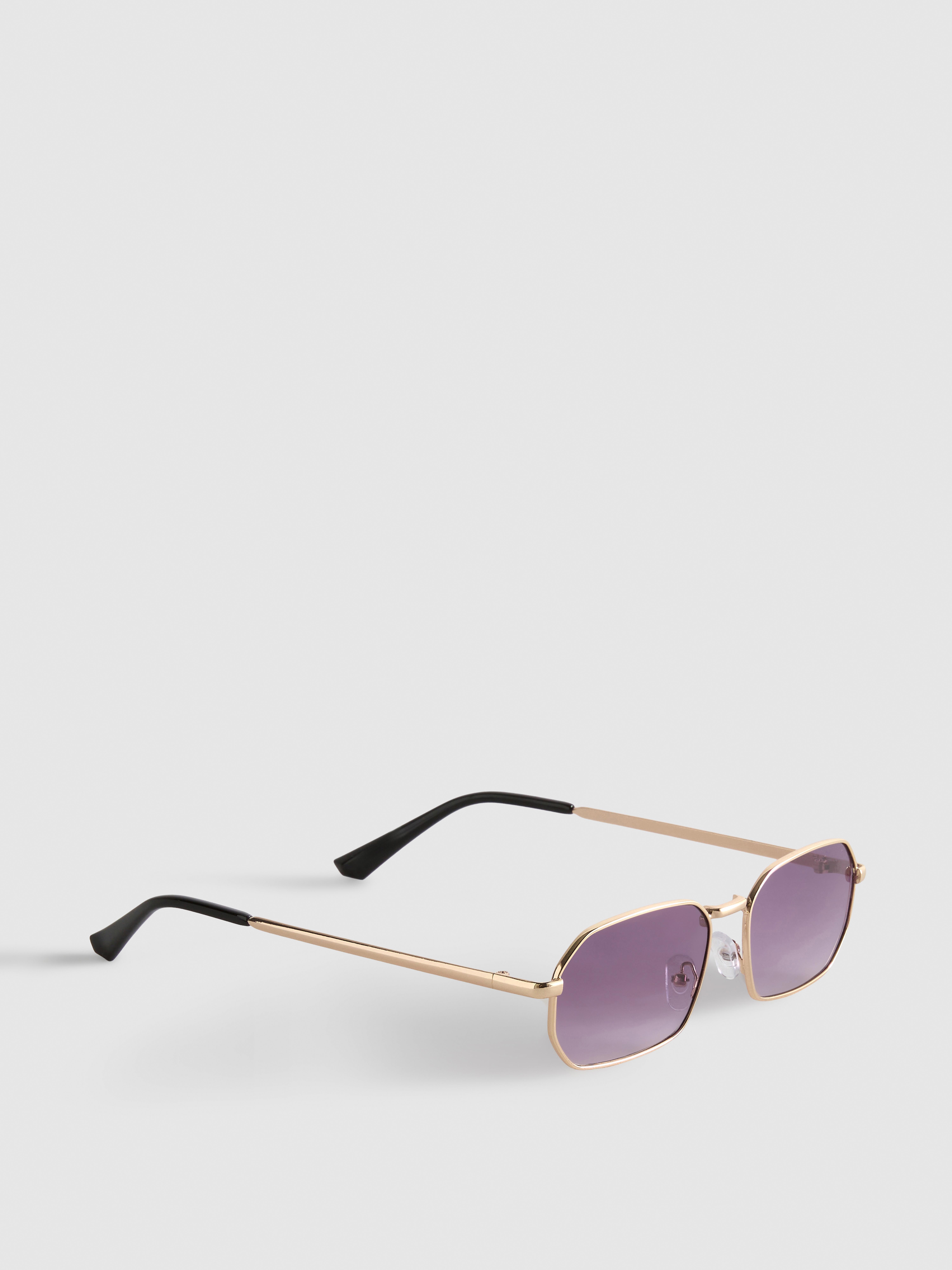 Óculos sol retangulares metal