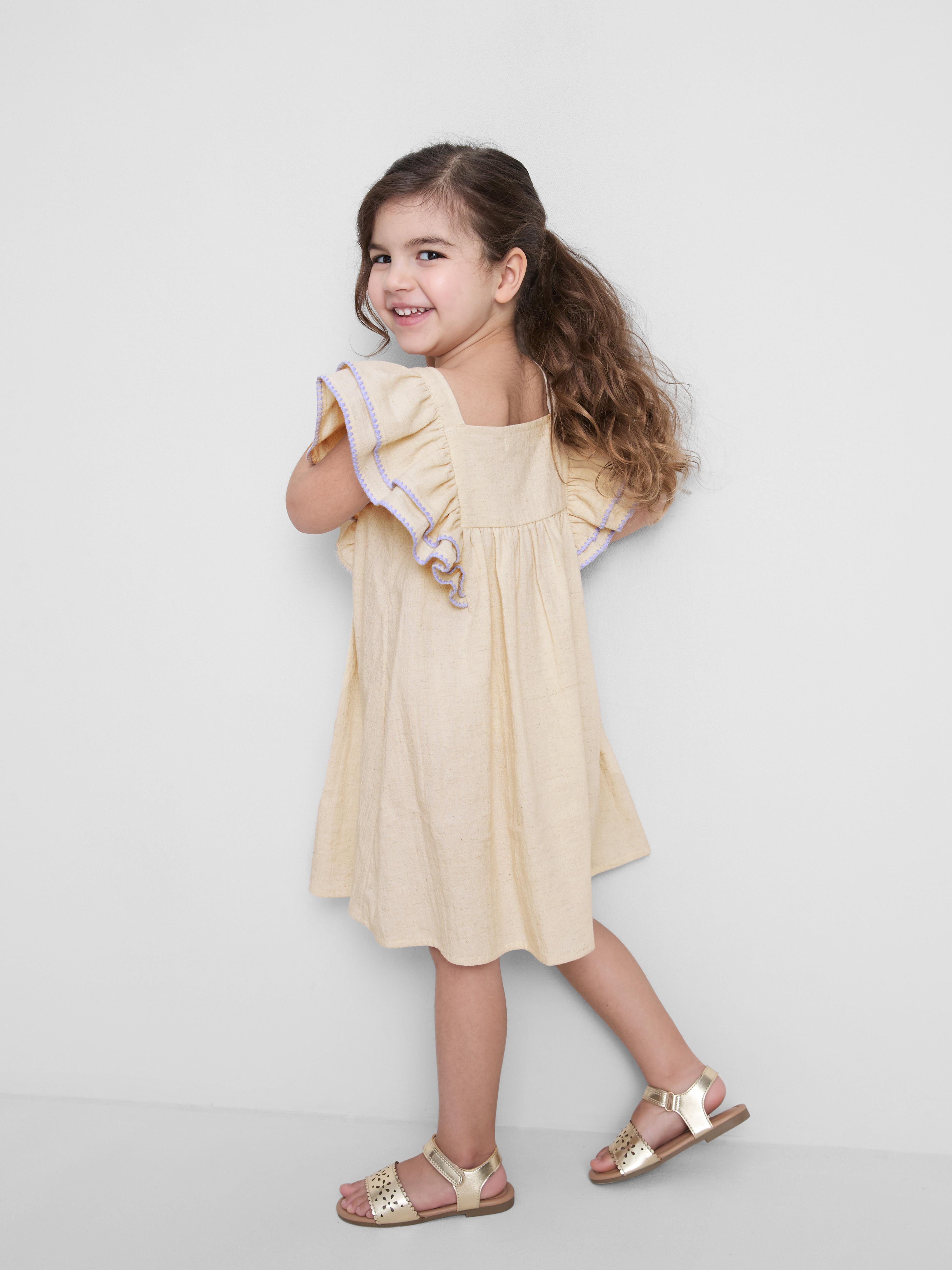1.5-8yrs | Floral Appliqué Ruffle Dress