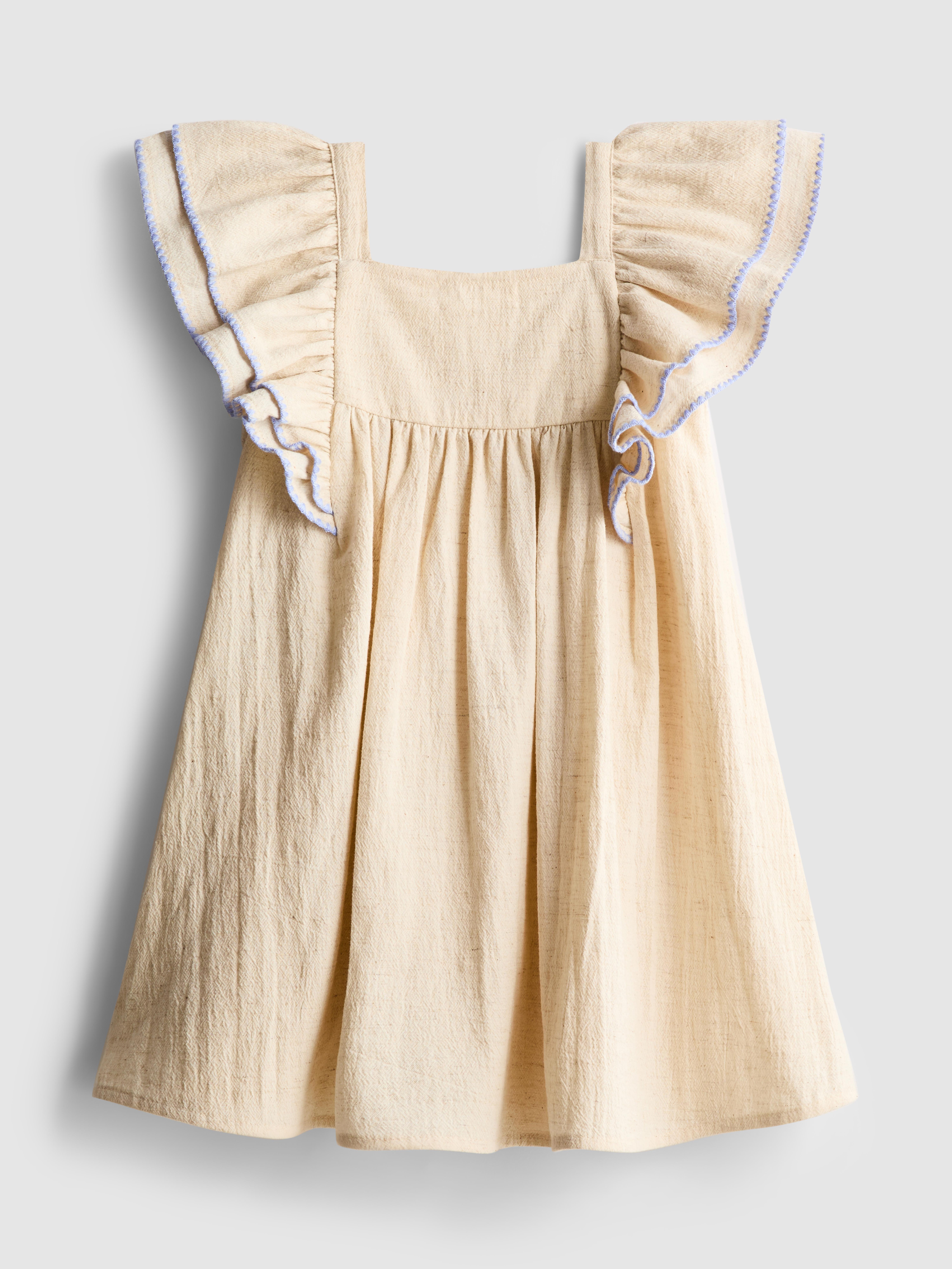 1.5-8yrs | Floral Appliqué Ruffle Dress