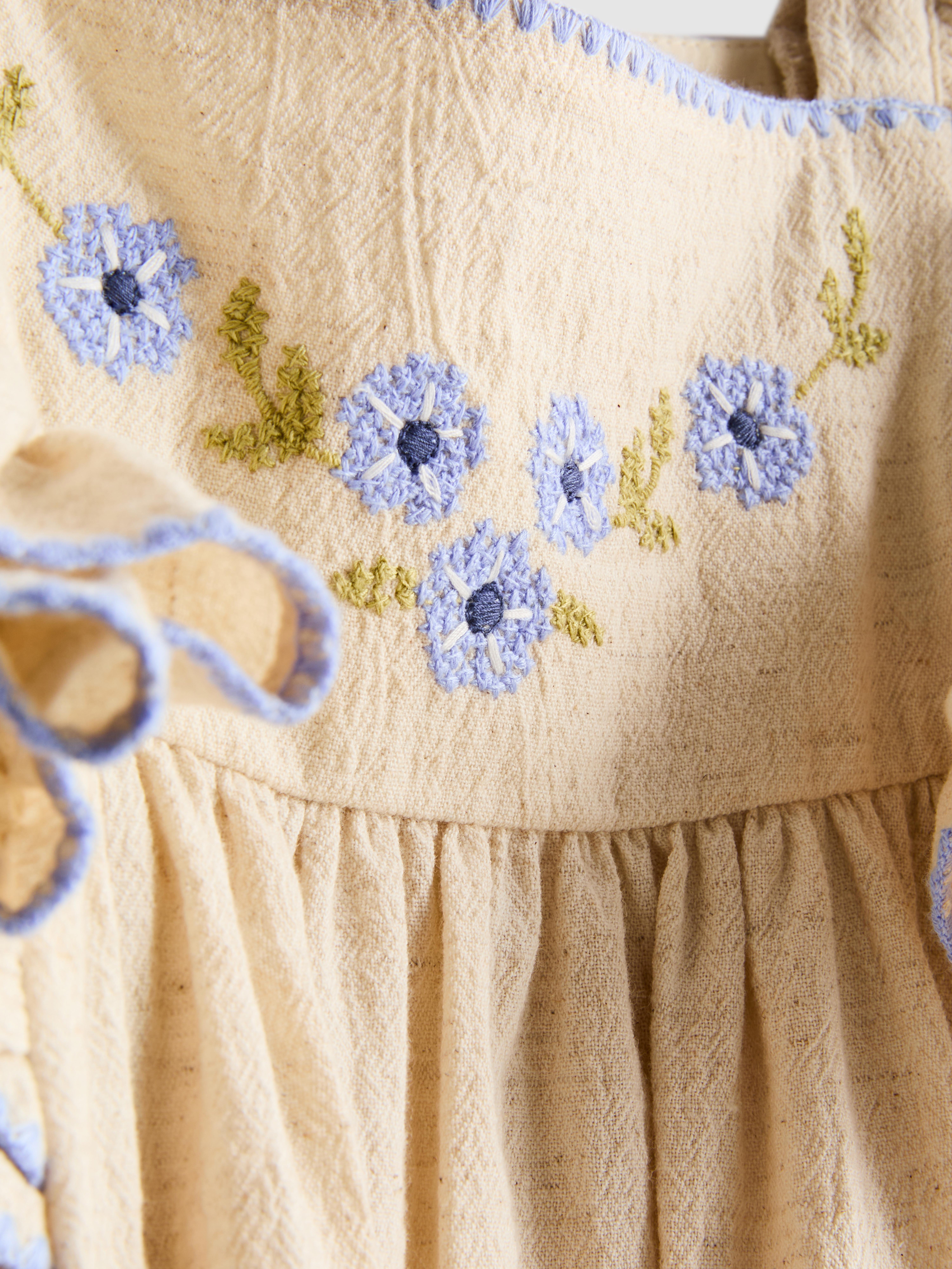 1.5-8yrs | Floral Appliqué Ruffle Dress
