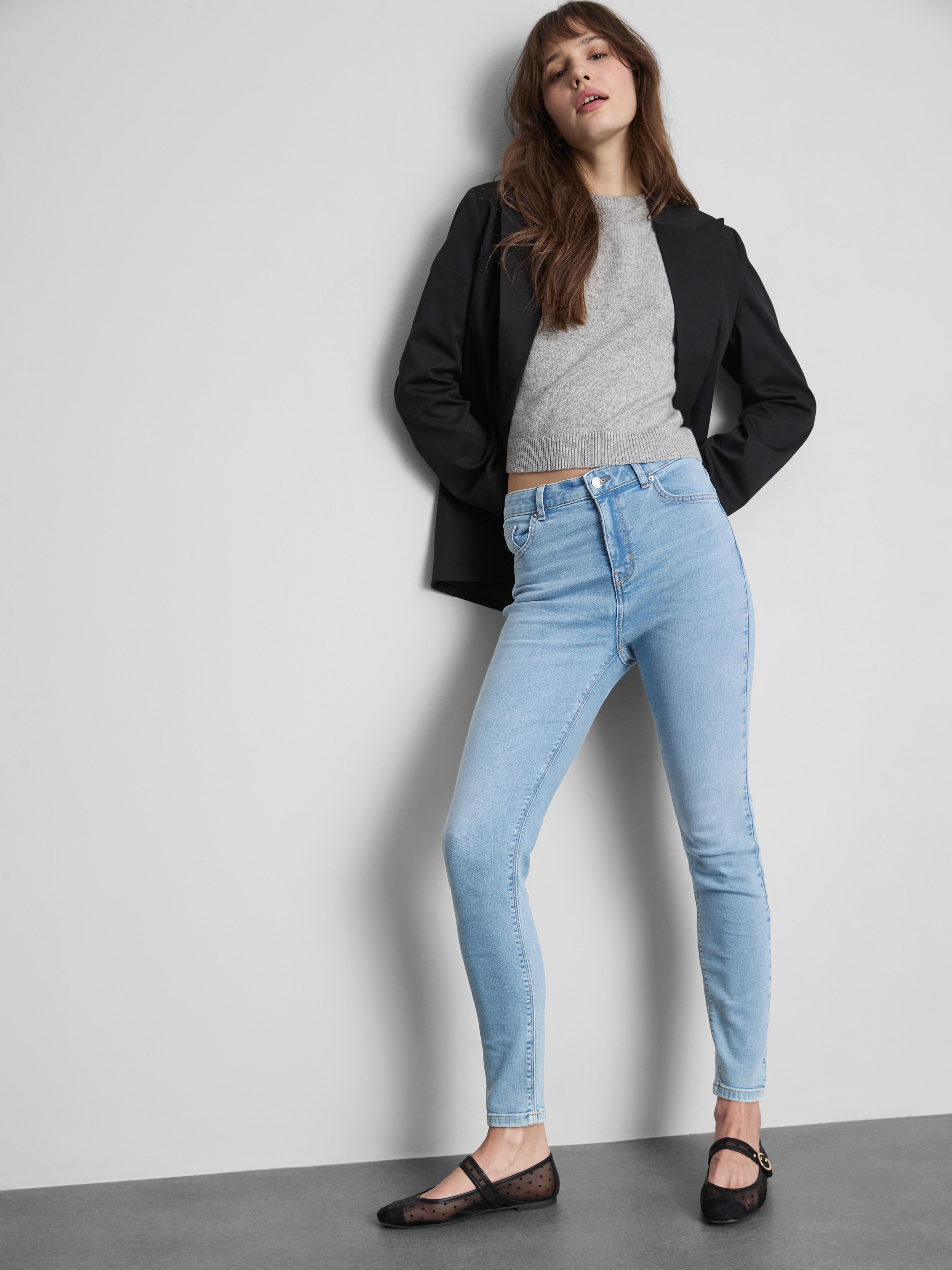 Jeans skinny a vita alta