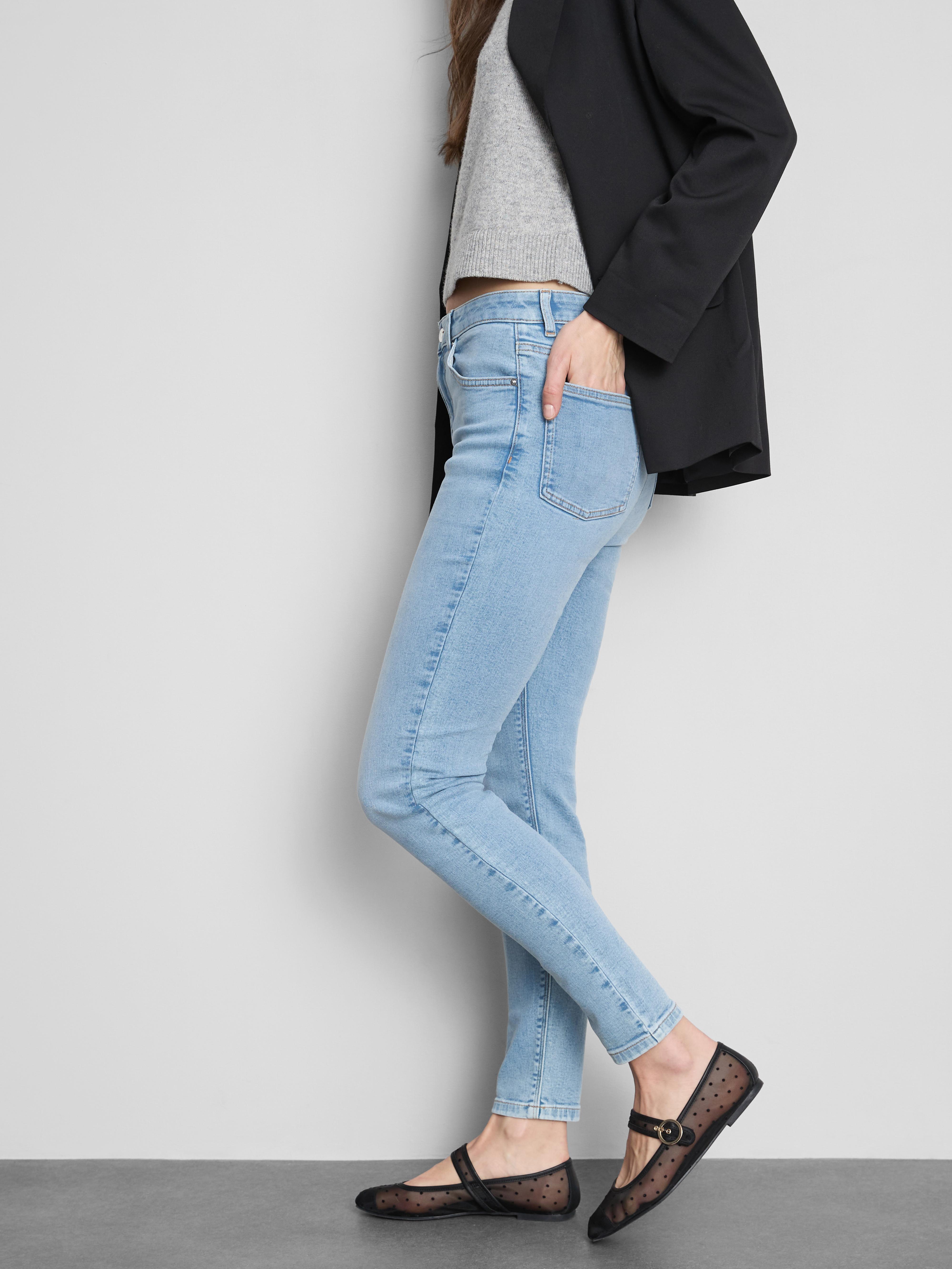 Jeans skinny a vita alta