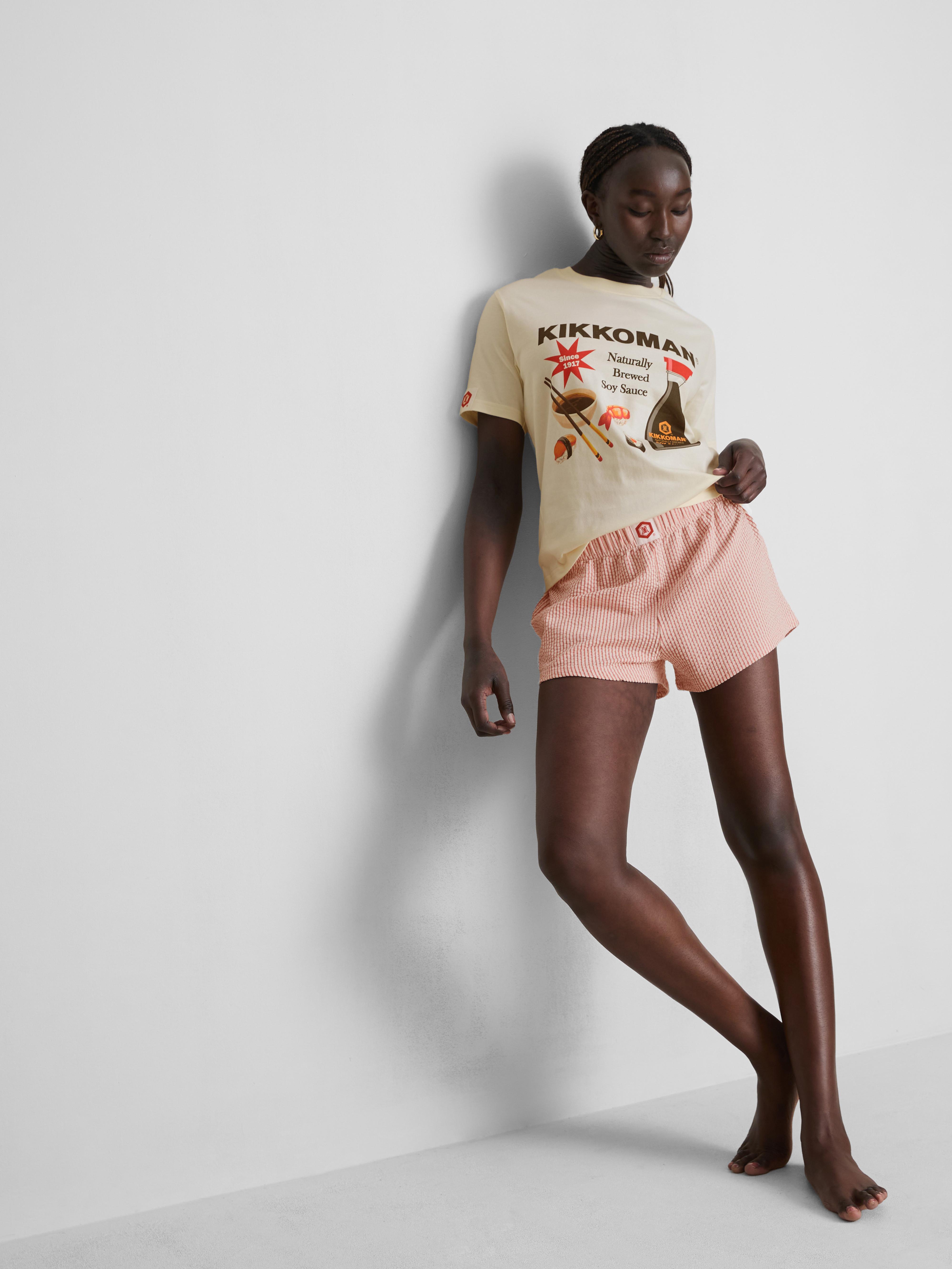 Kurzer „Kikkoman“ Schlafanzug mit hohem Baumwollanteil