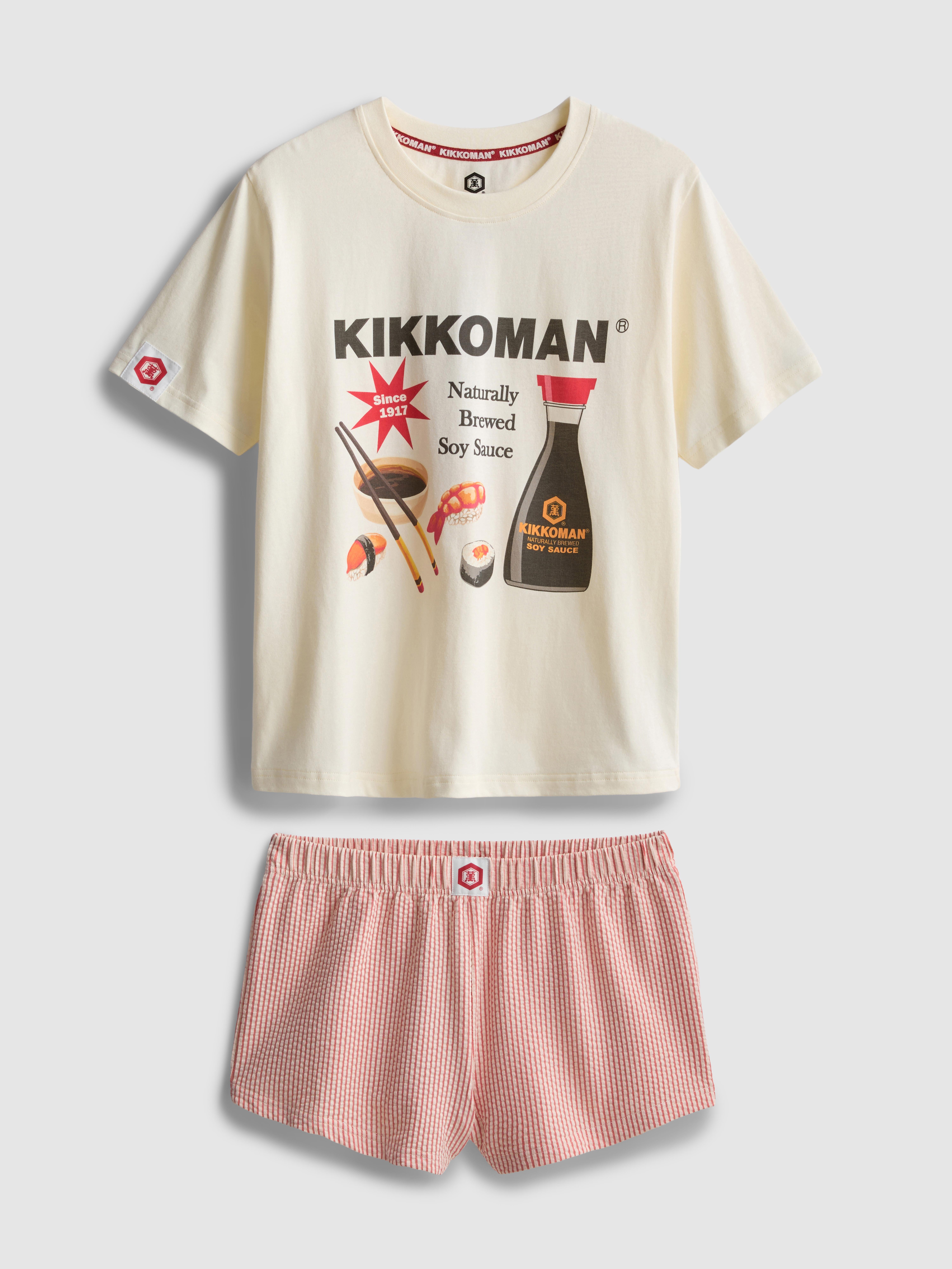 Kurzer „Kikkoman“ Schlafanzug mit hohem Baumwollanteil