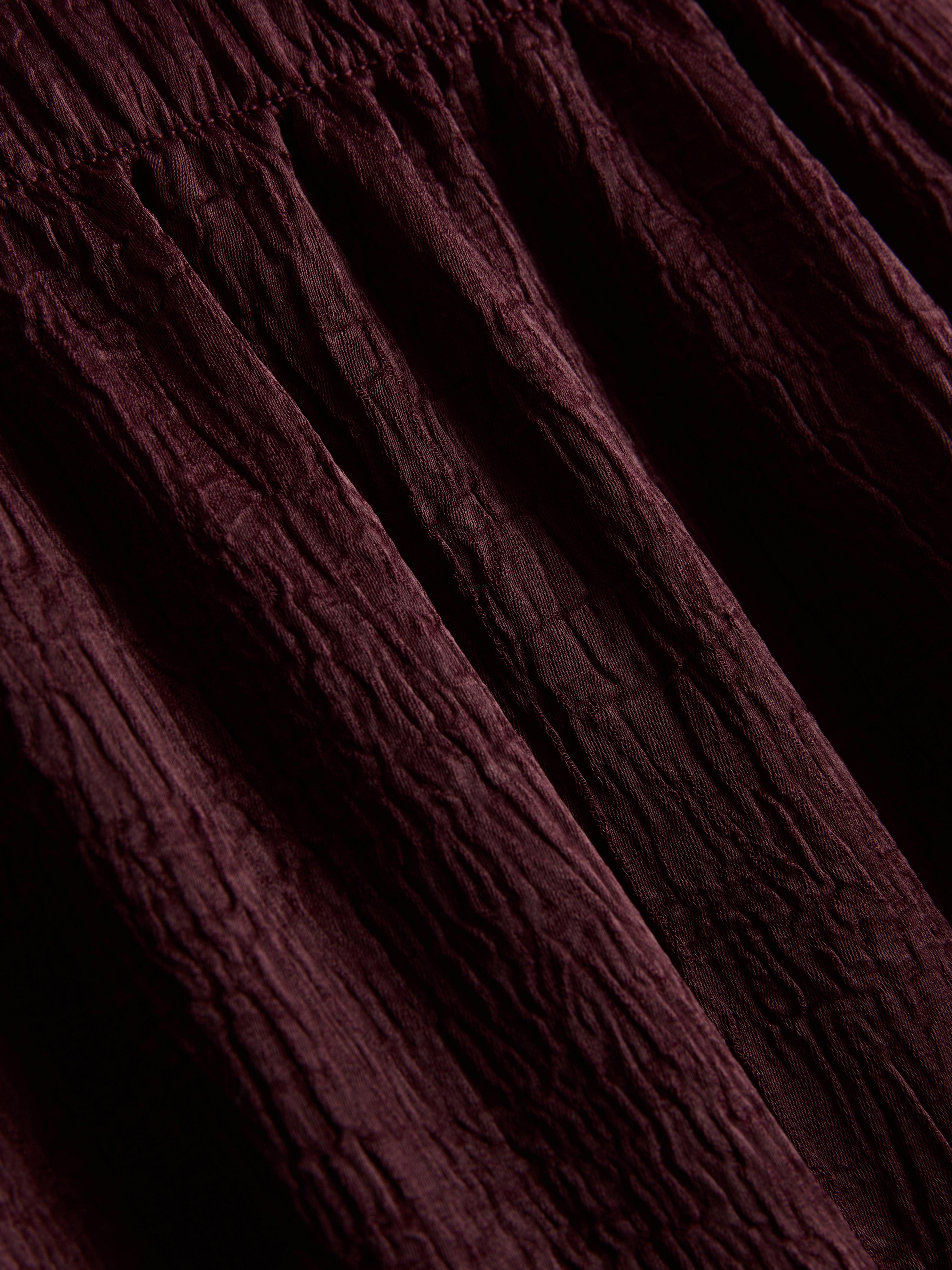 Textured Straight-Leg Satin Pants