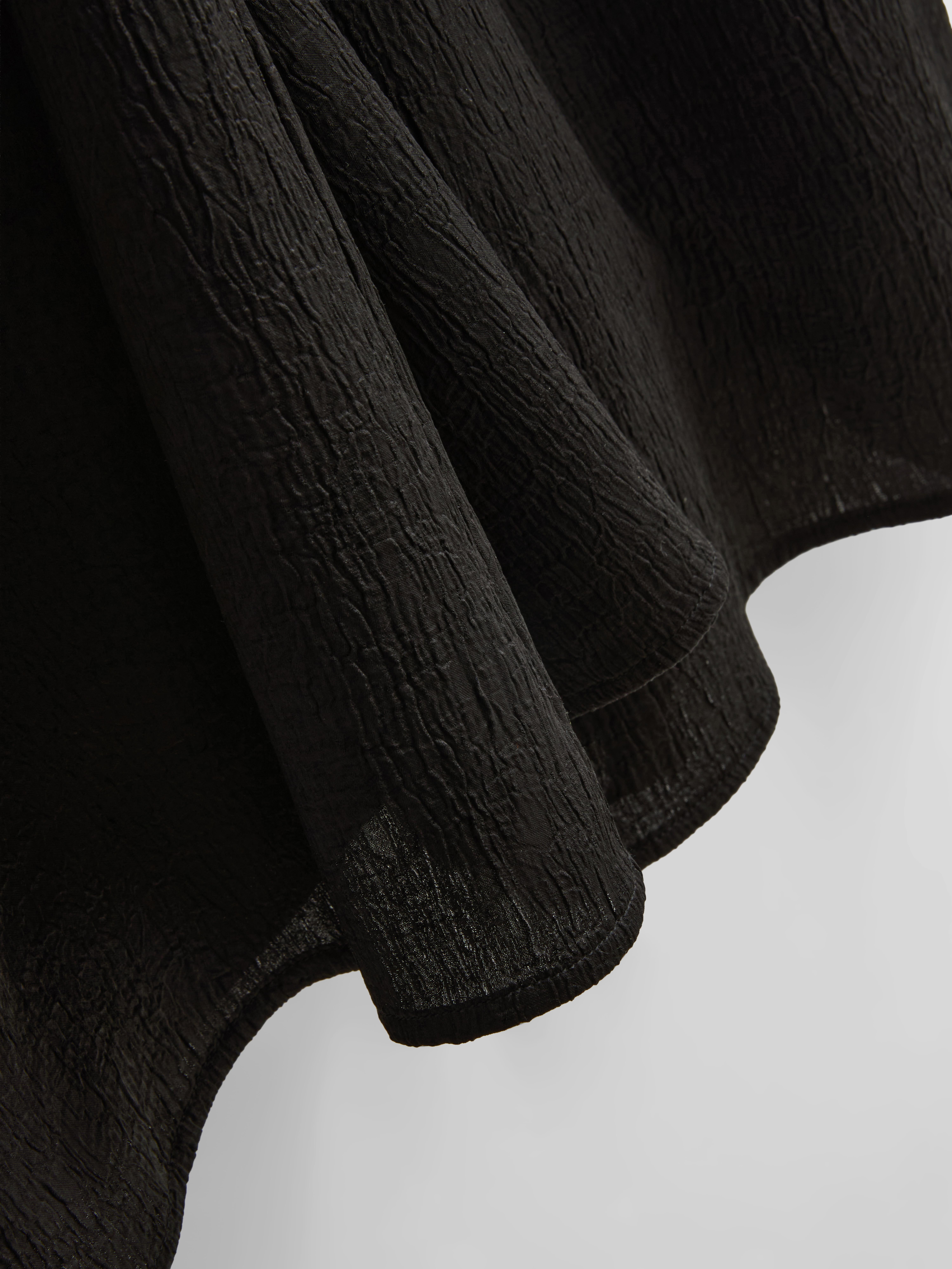 Textured Straight-Leg Satin Pants