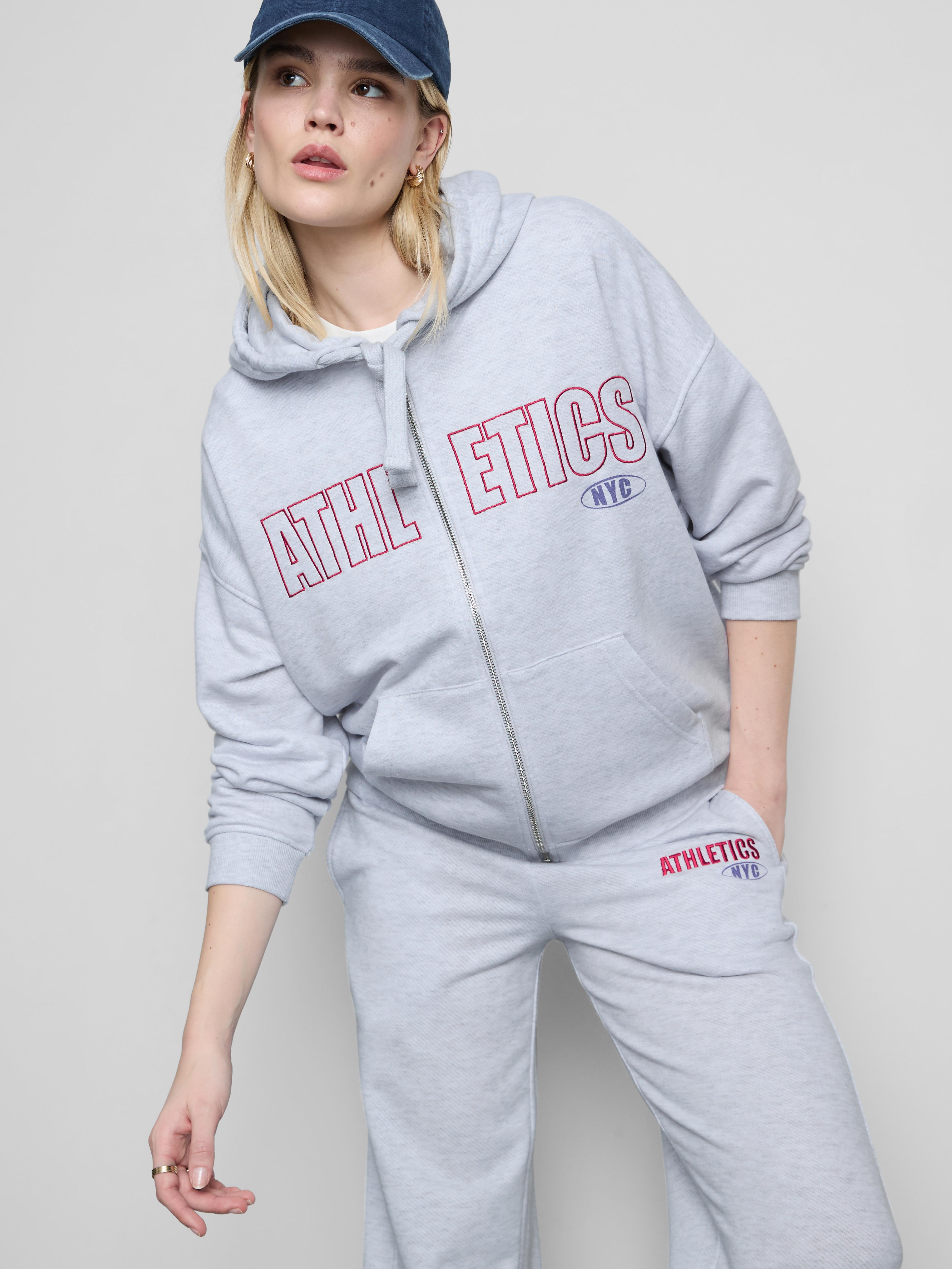 Cotton-Blend Athletics Zip-Through Hoodie