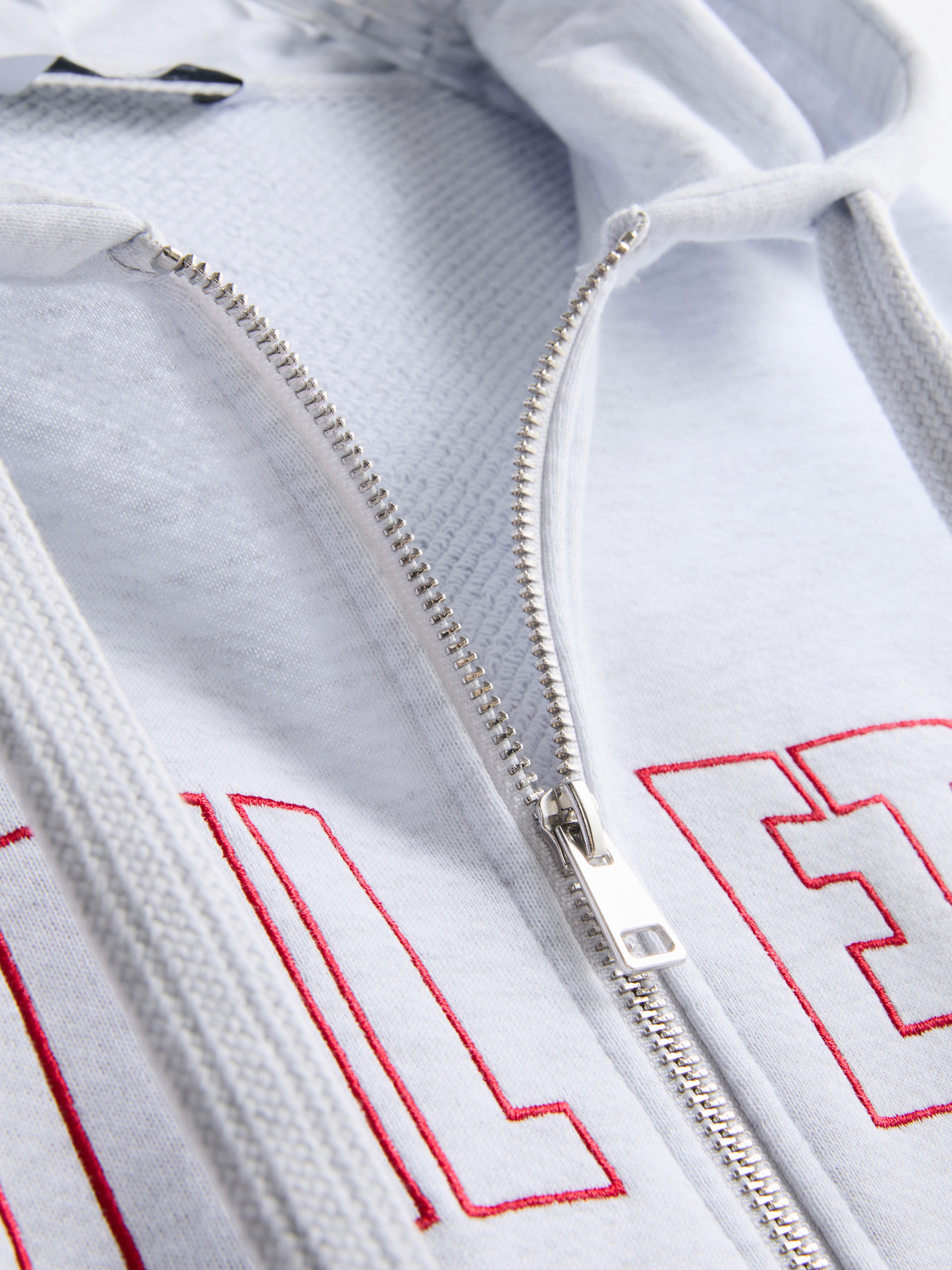 Cotton-Blend Athletics Zip-Through Hoodie
