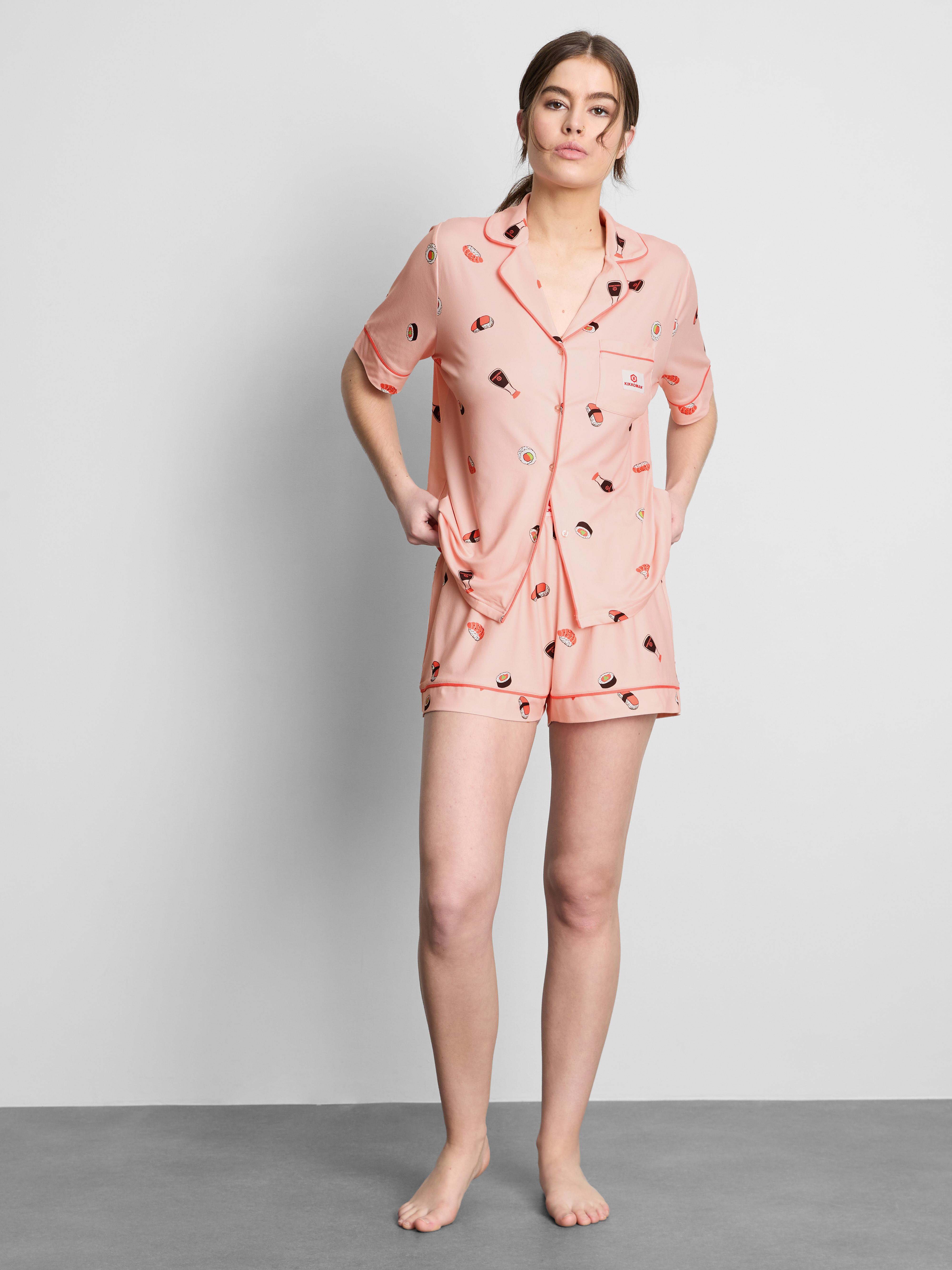 Kikkoman Graphic Boyfriend Shorty Pyjamas