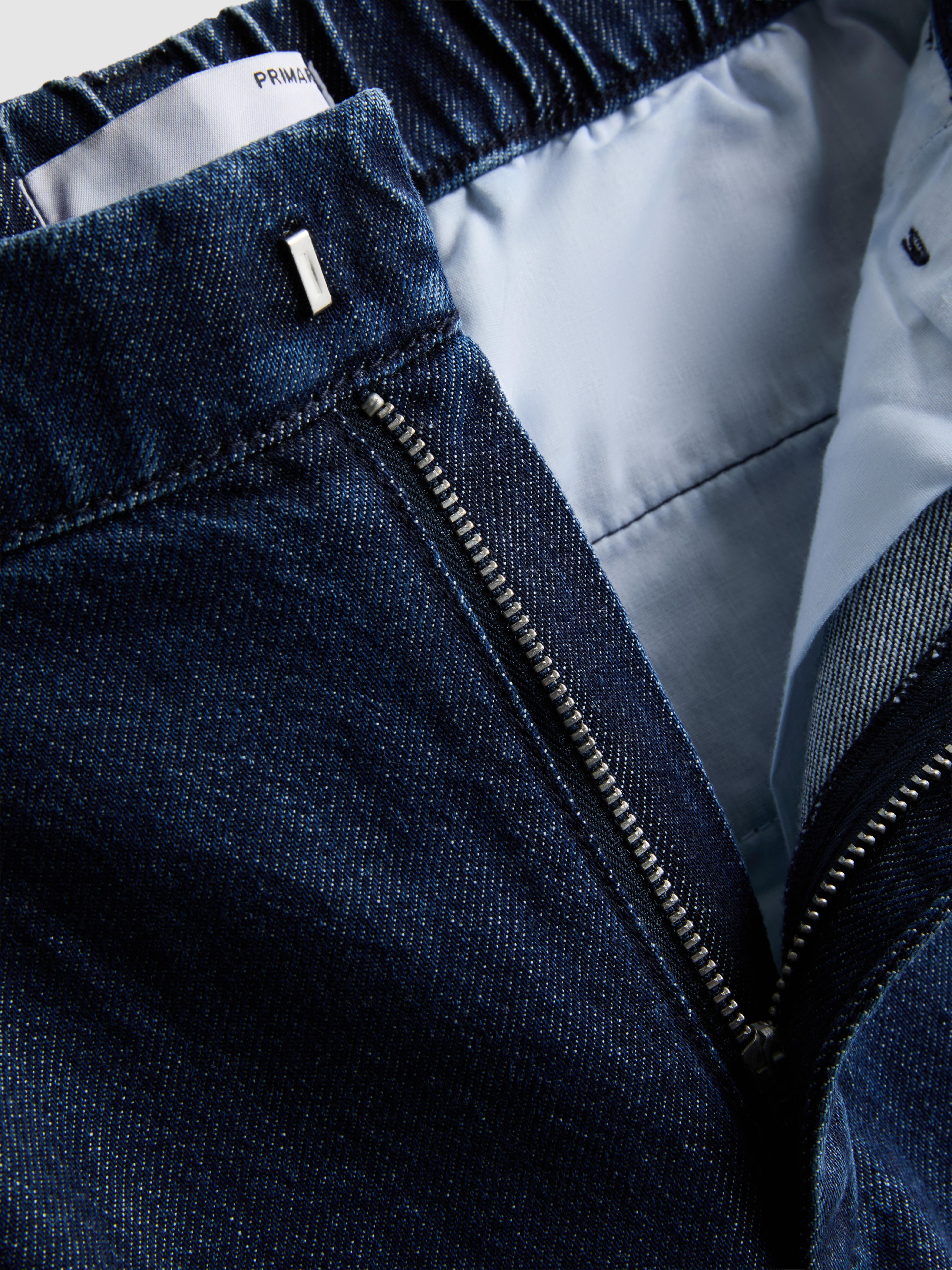 Tailored Wide-Leg Denim Jeans