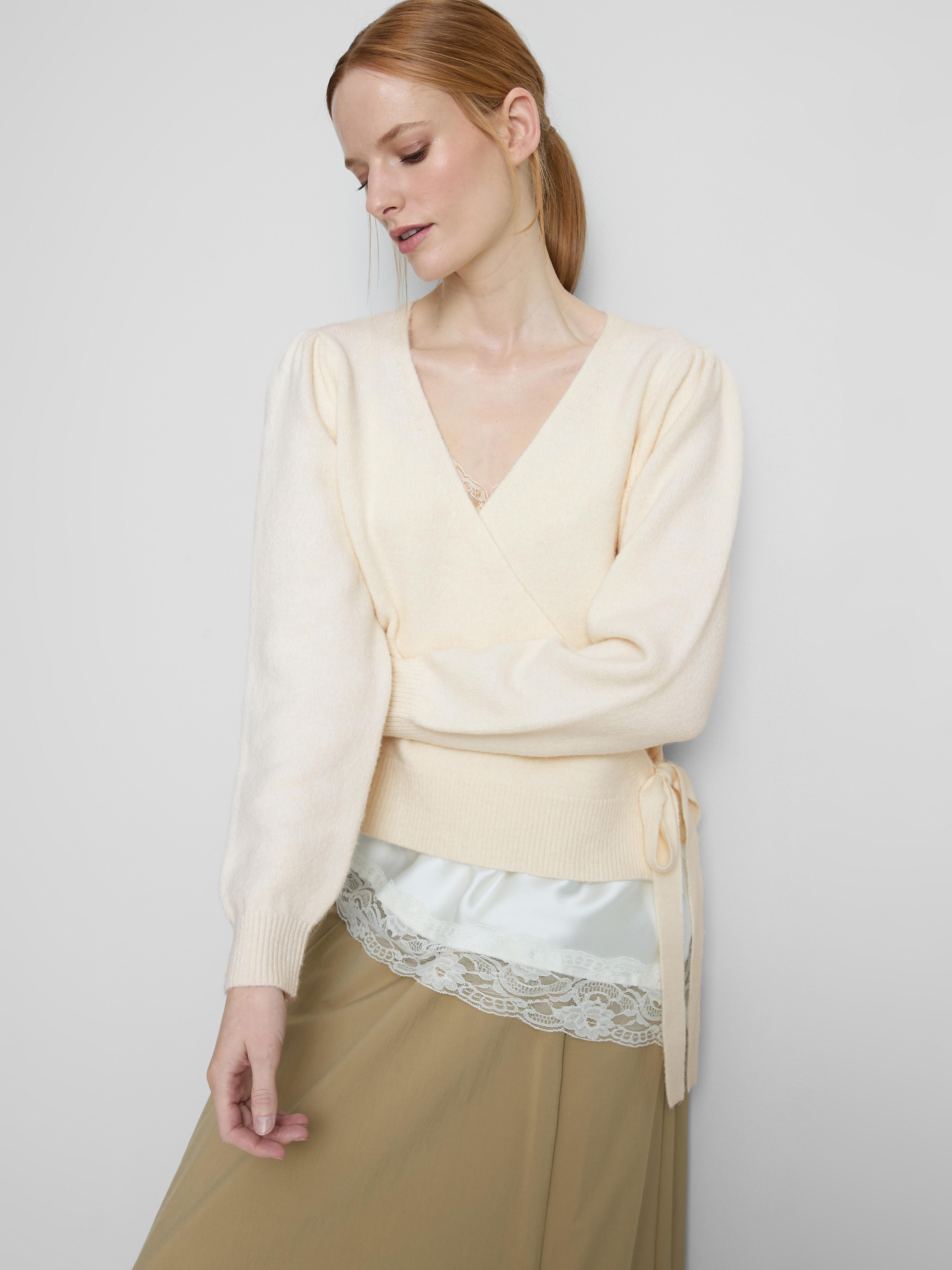 V-Neck Wrap Cardigan