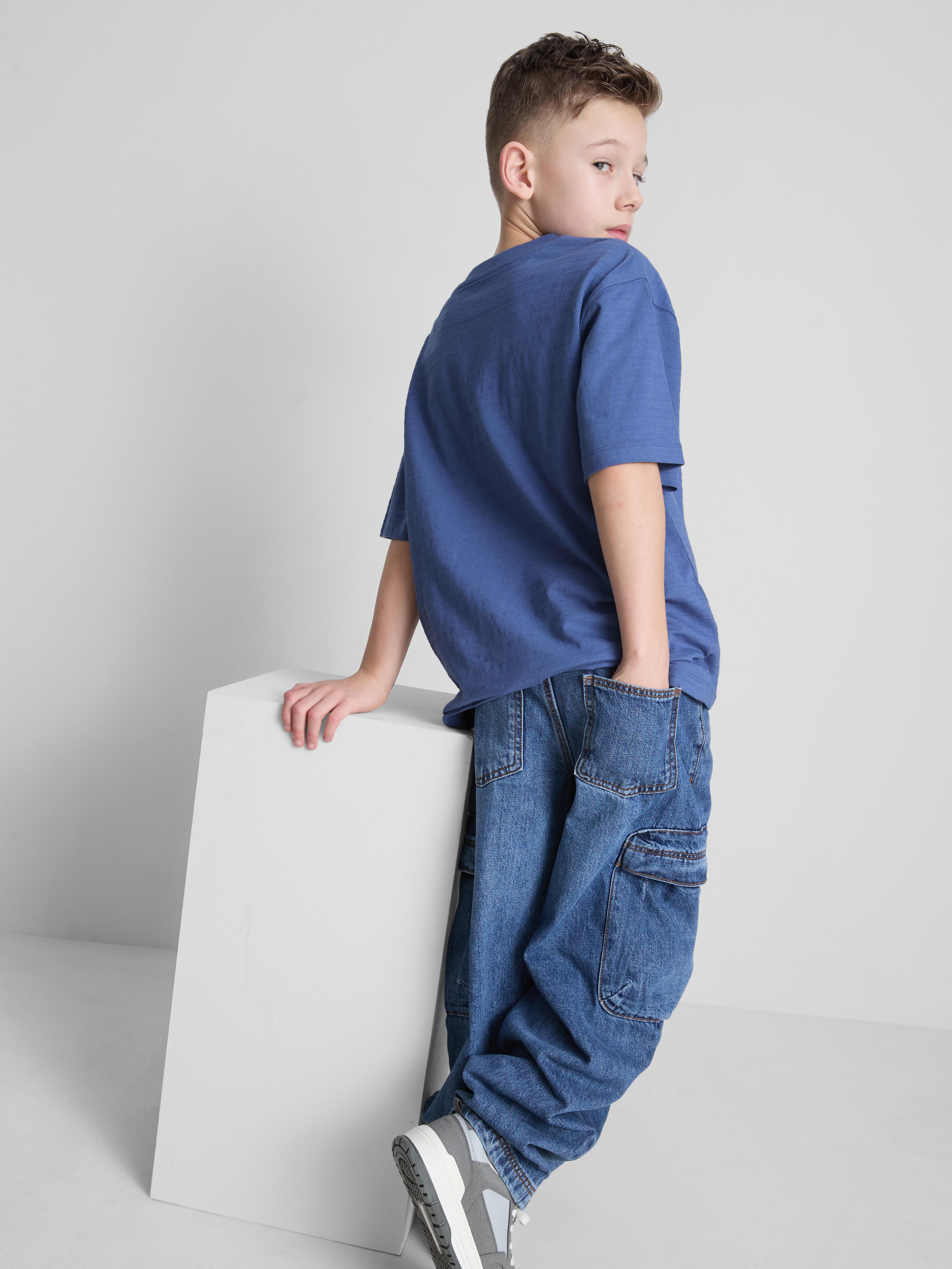 T-shirt à rayures fines - Kaki - Garçons