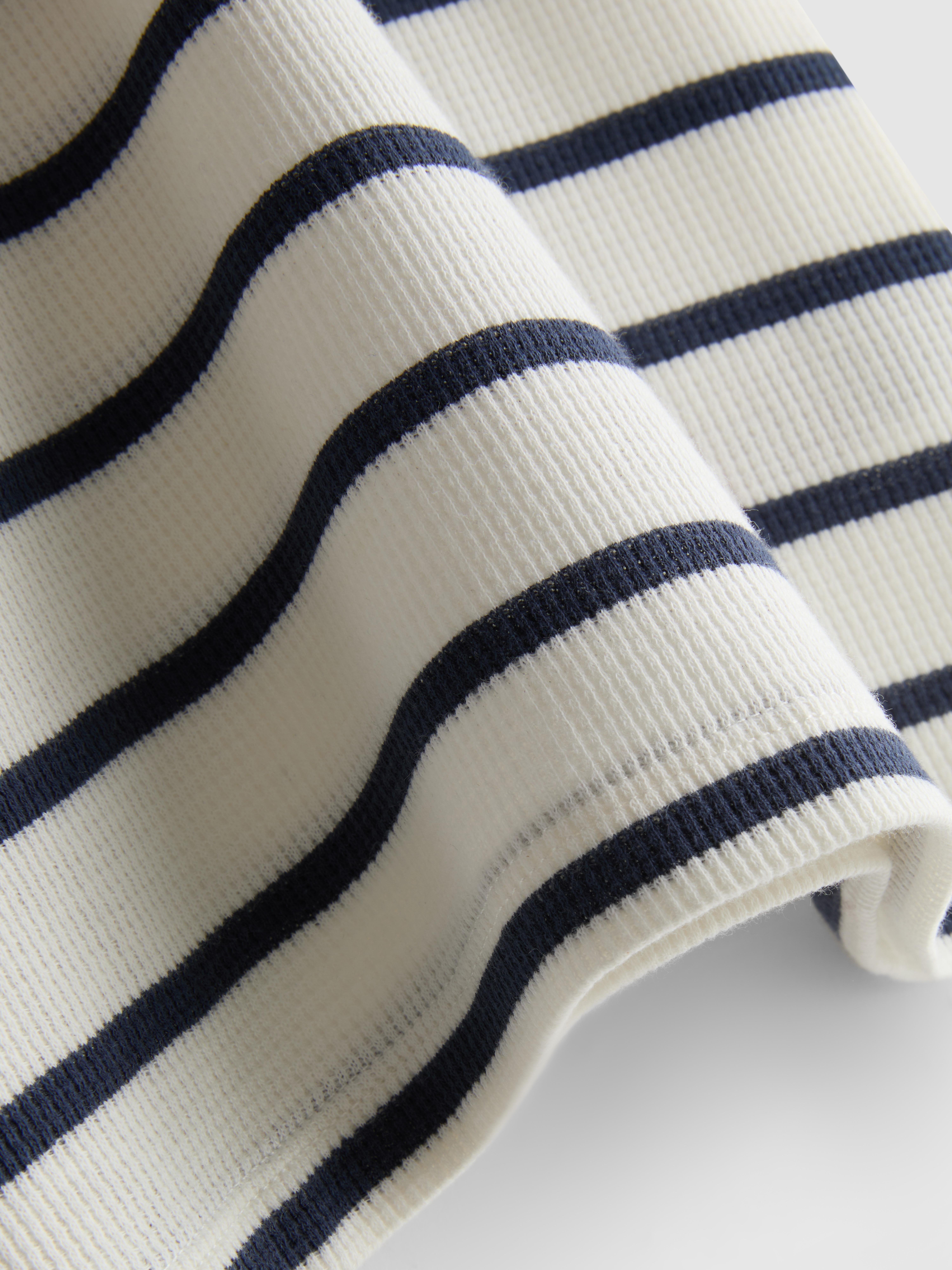 1.5-8yrs | Stripe Waffle-Textured T-Shirt
