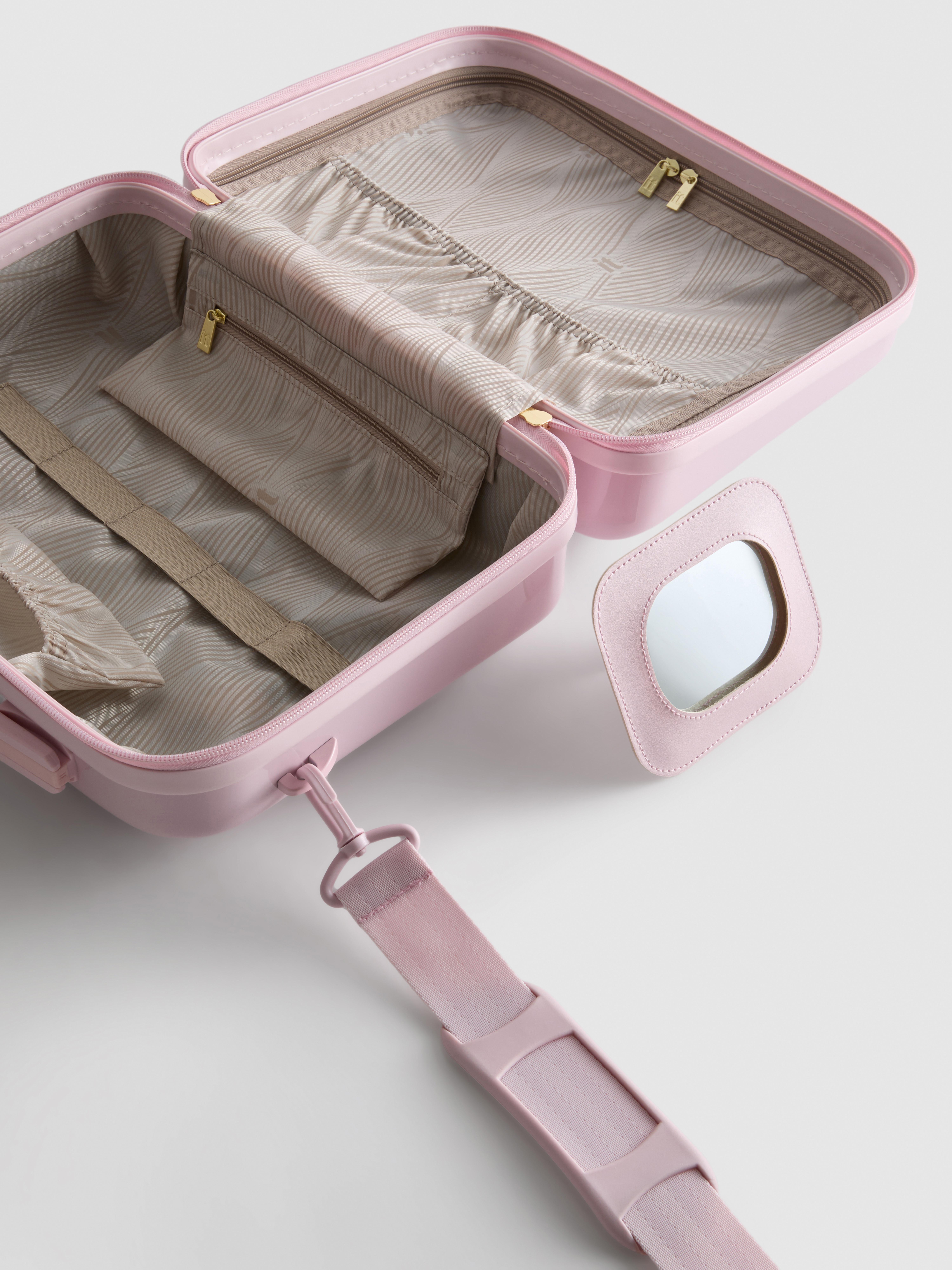Hard Shell Quilted Vanity Case