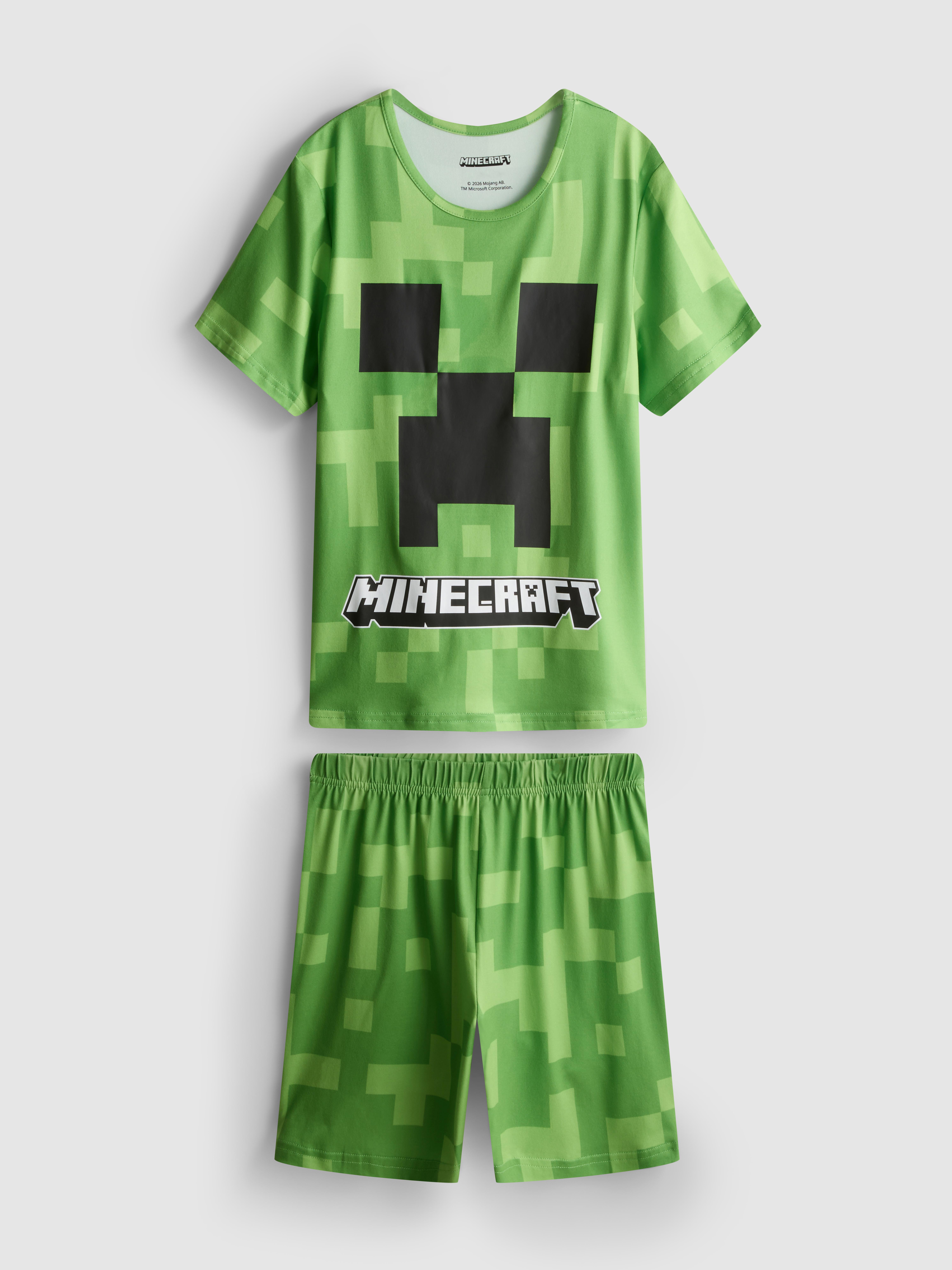 5–15 Jahre | Kurzer „Minecraft“ Schlafanzug