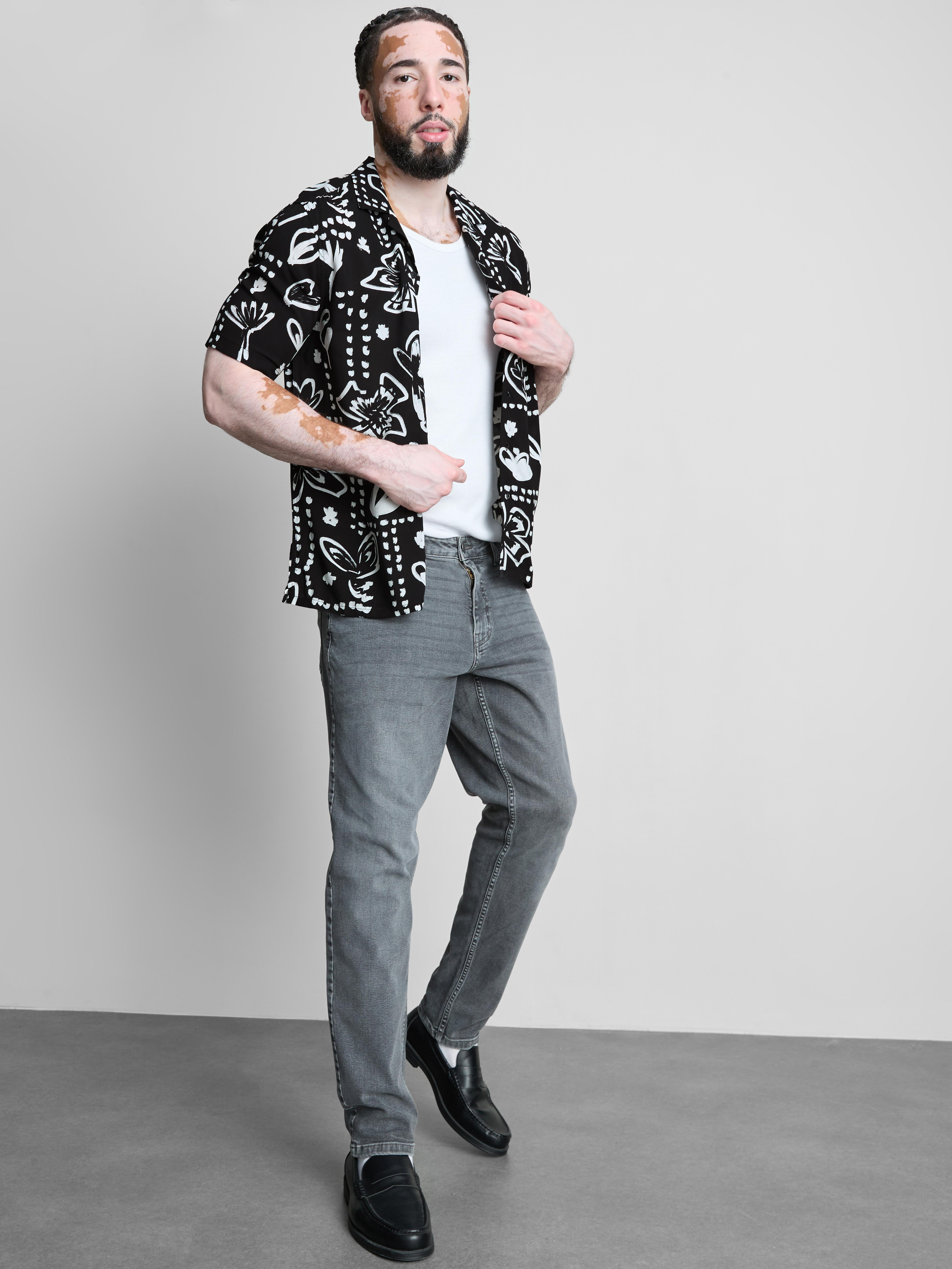 Floral Revere Collar Shirt