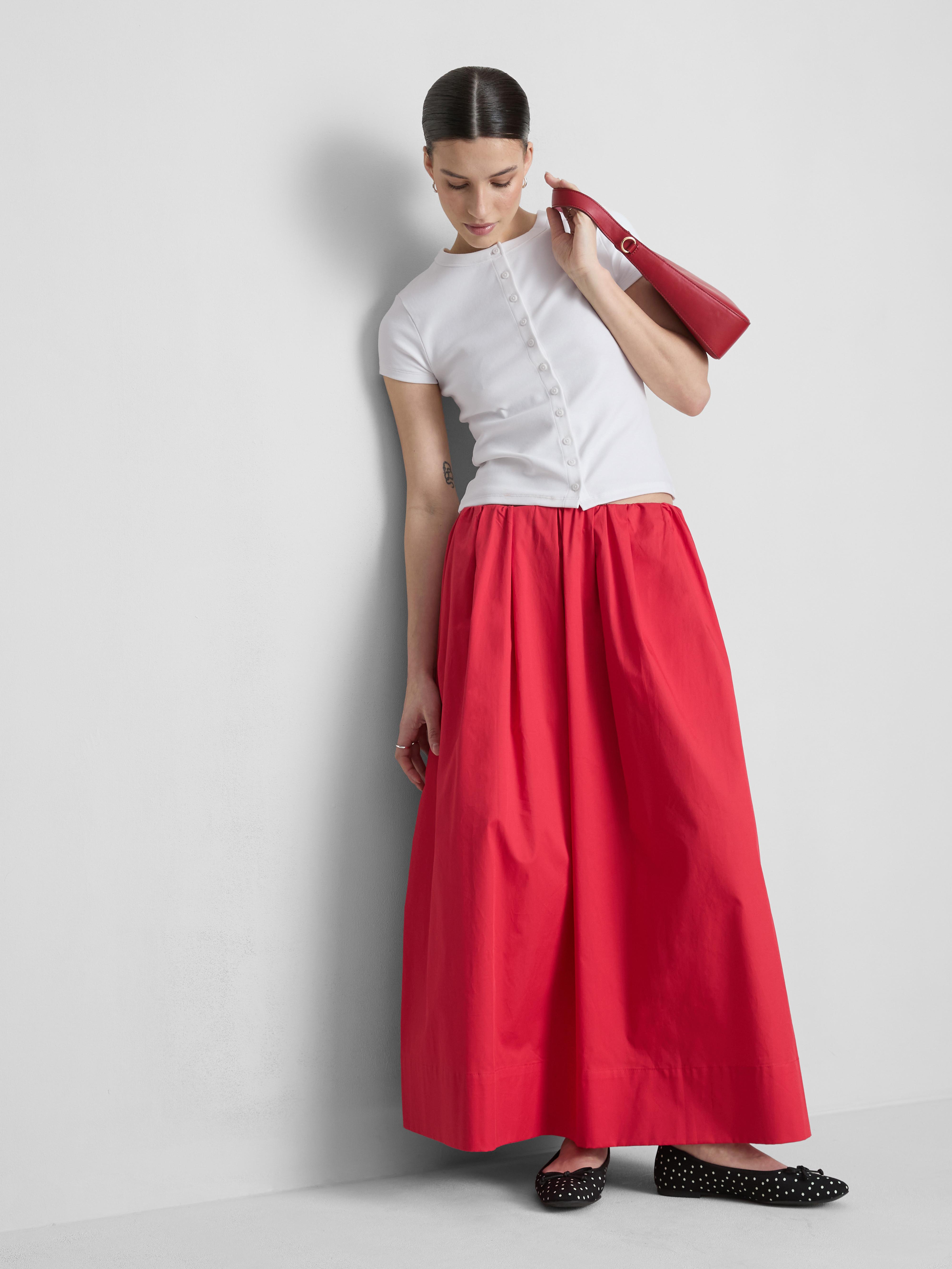 Maglia con bottoni a coste in cotone