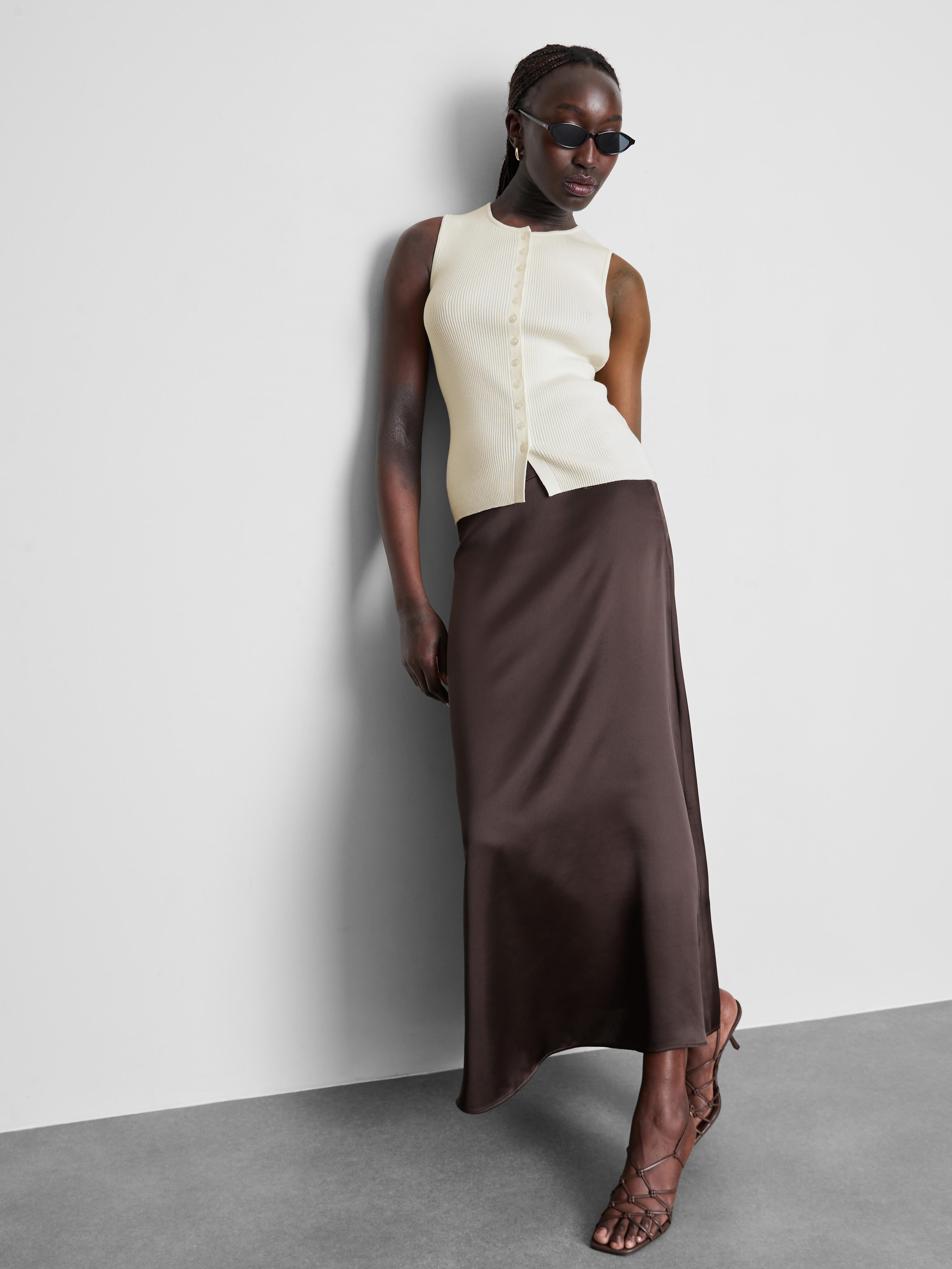 Ribbed Button Through Waistcoat