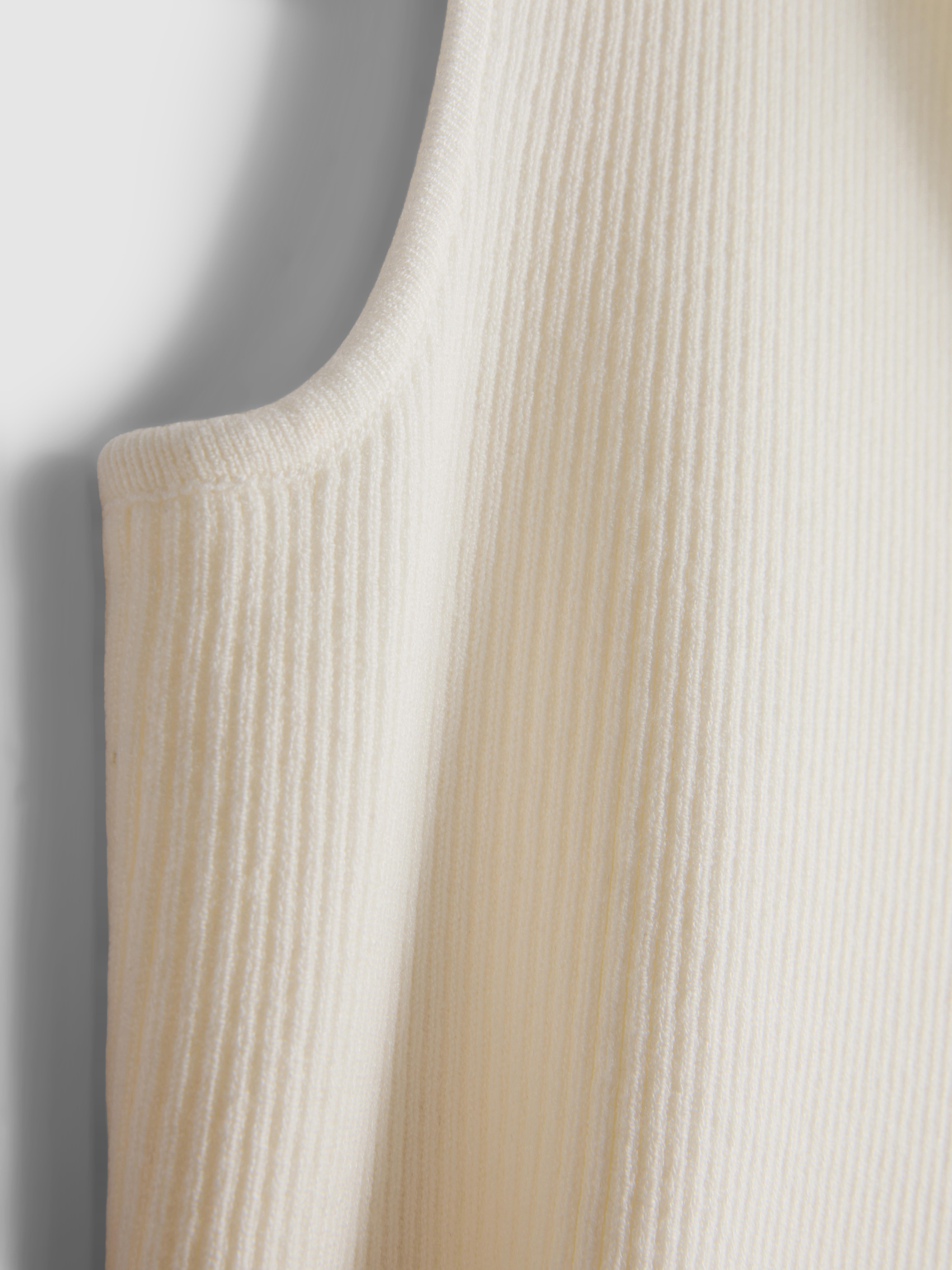 Ribbed Button Through Waistcoat