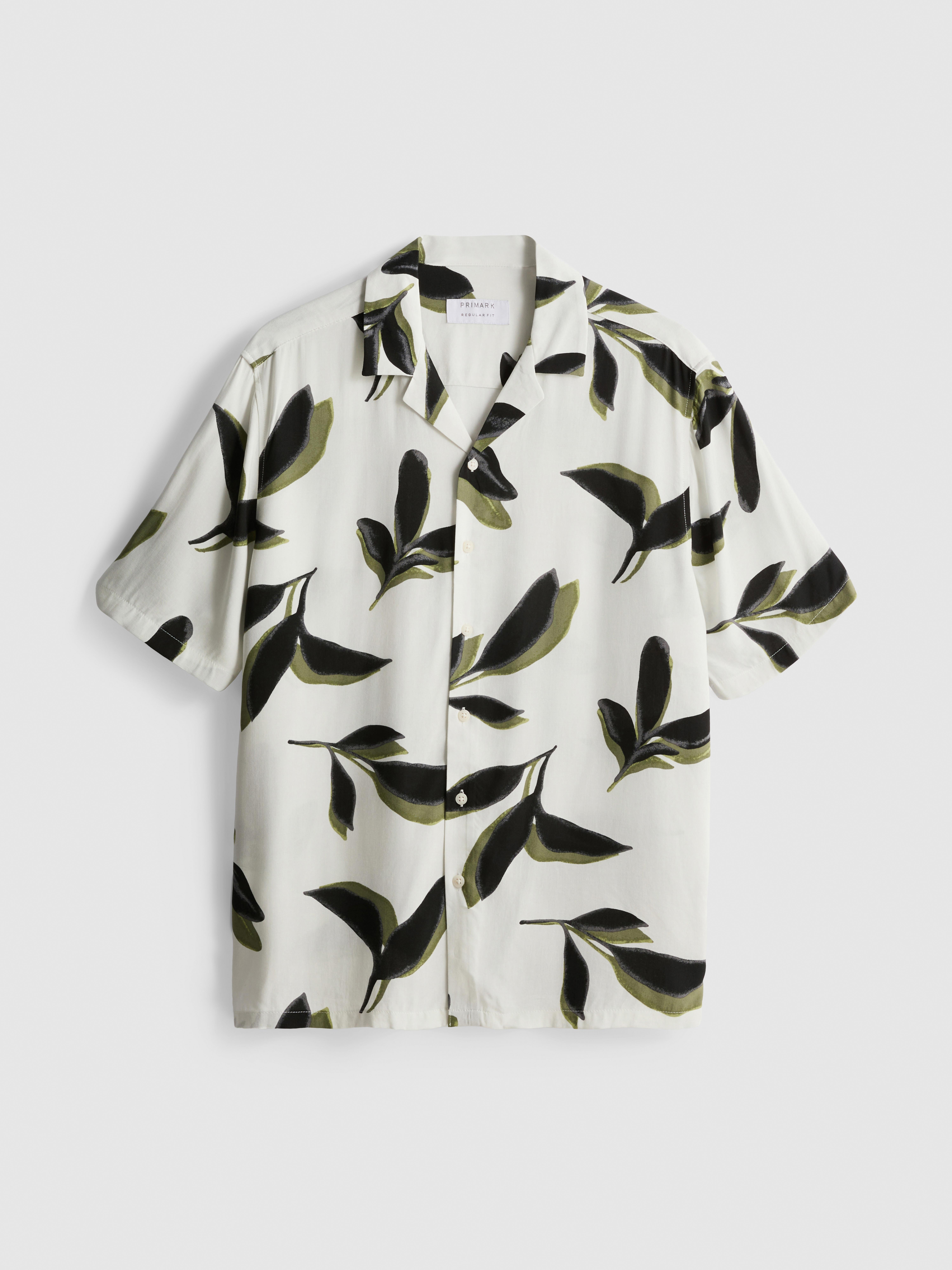 Botanical Short-Sleeve Button-Up Shirt
