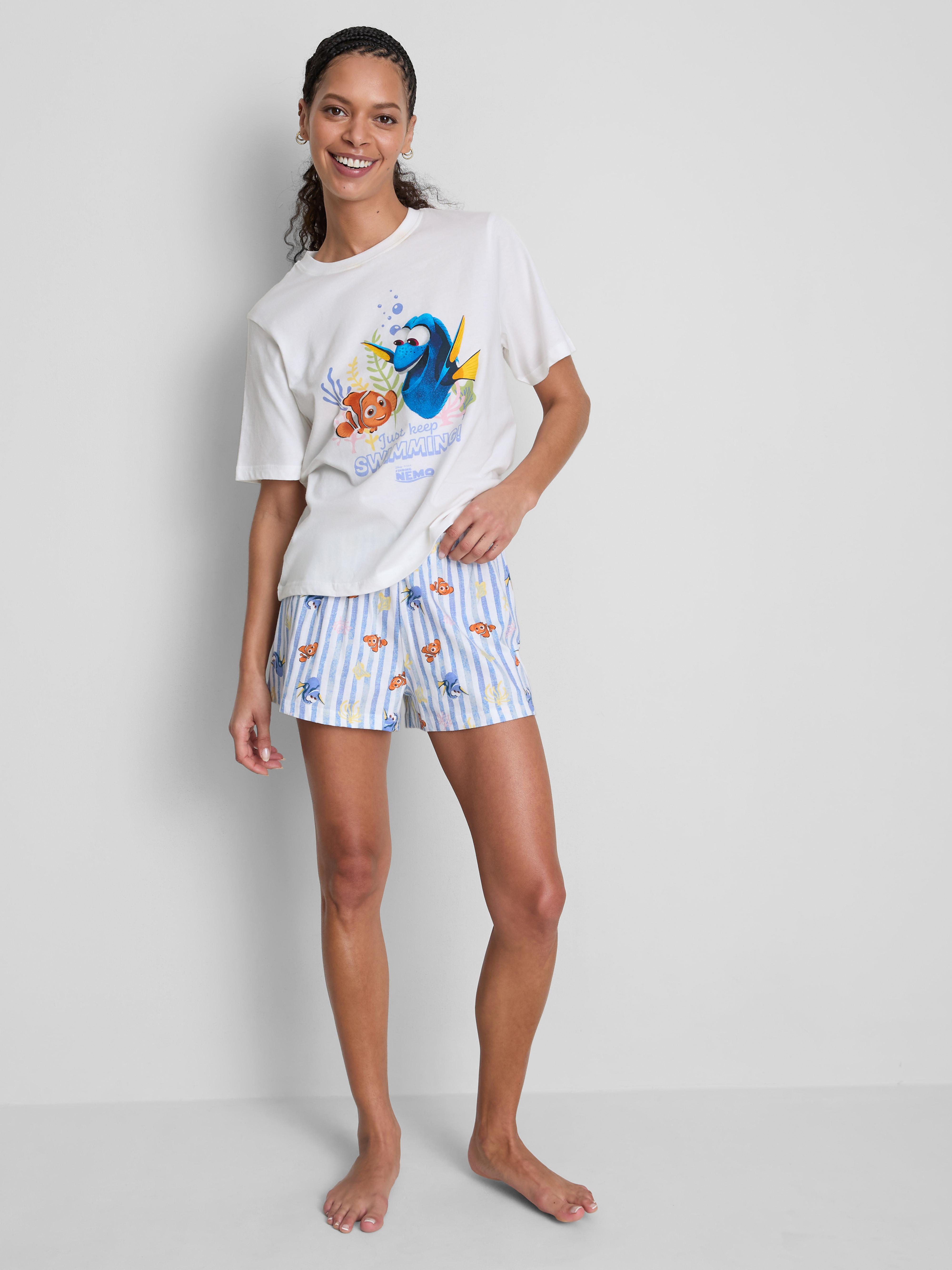 Disney’s Finding Nemo Cotton Graphic Shorty Pajamas