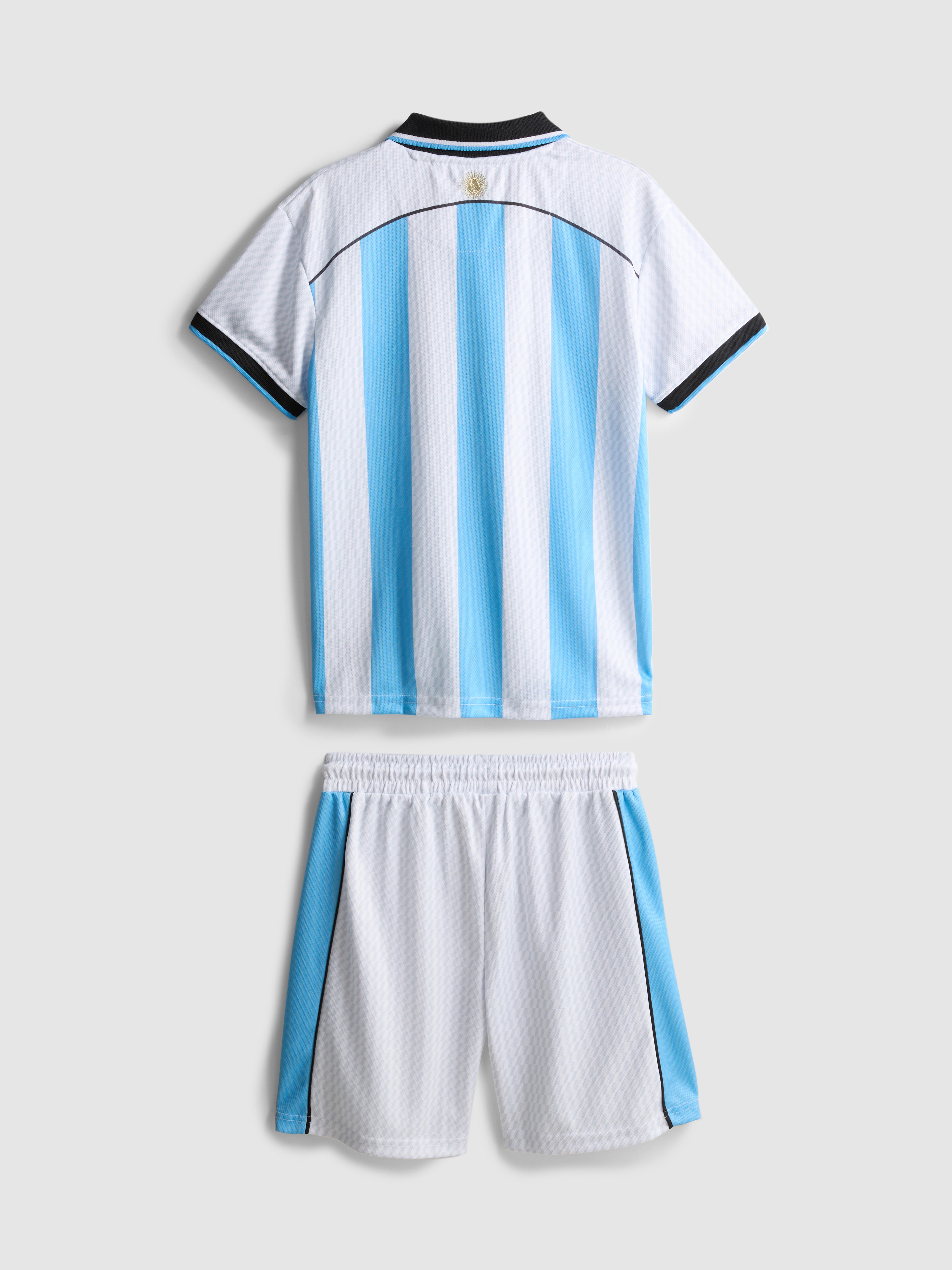 1.5-10yrs | Argentina Football T-Shirt and Shorts Set
