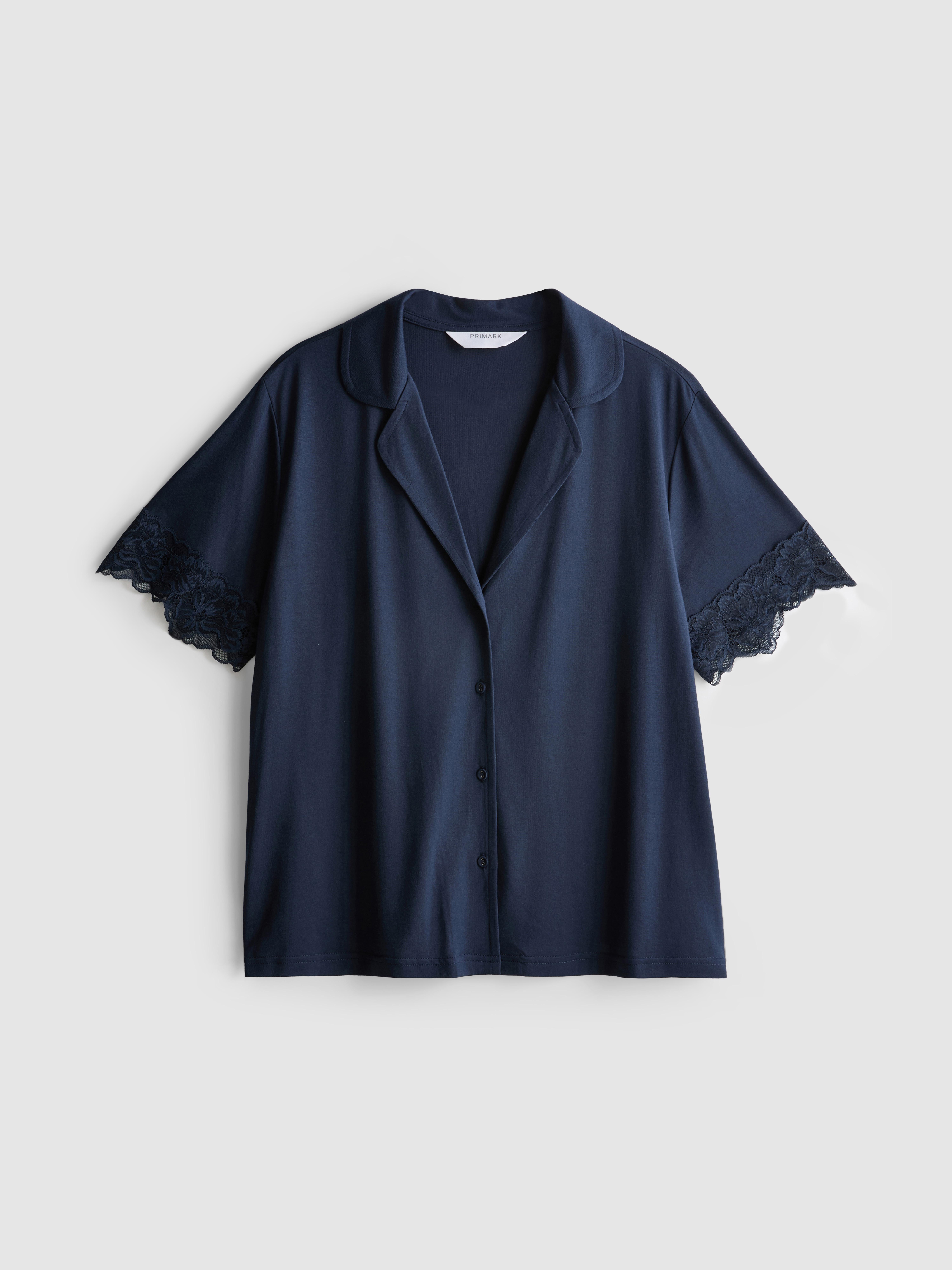Modal-Rich Short-Sleeve Pajama Shirt