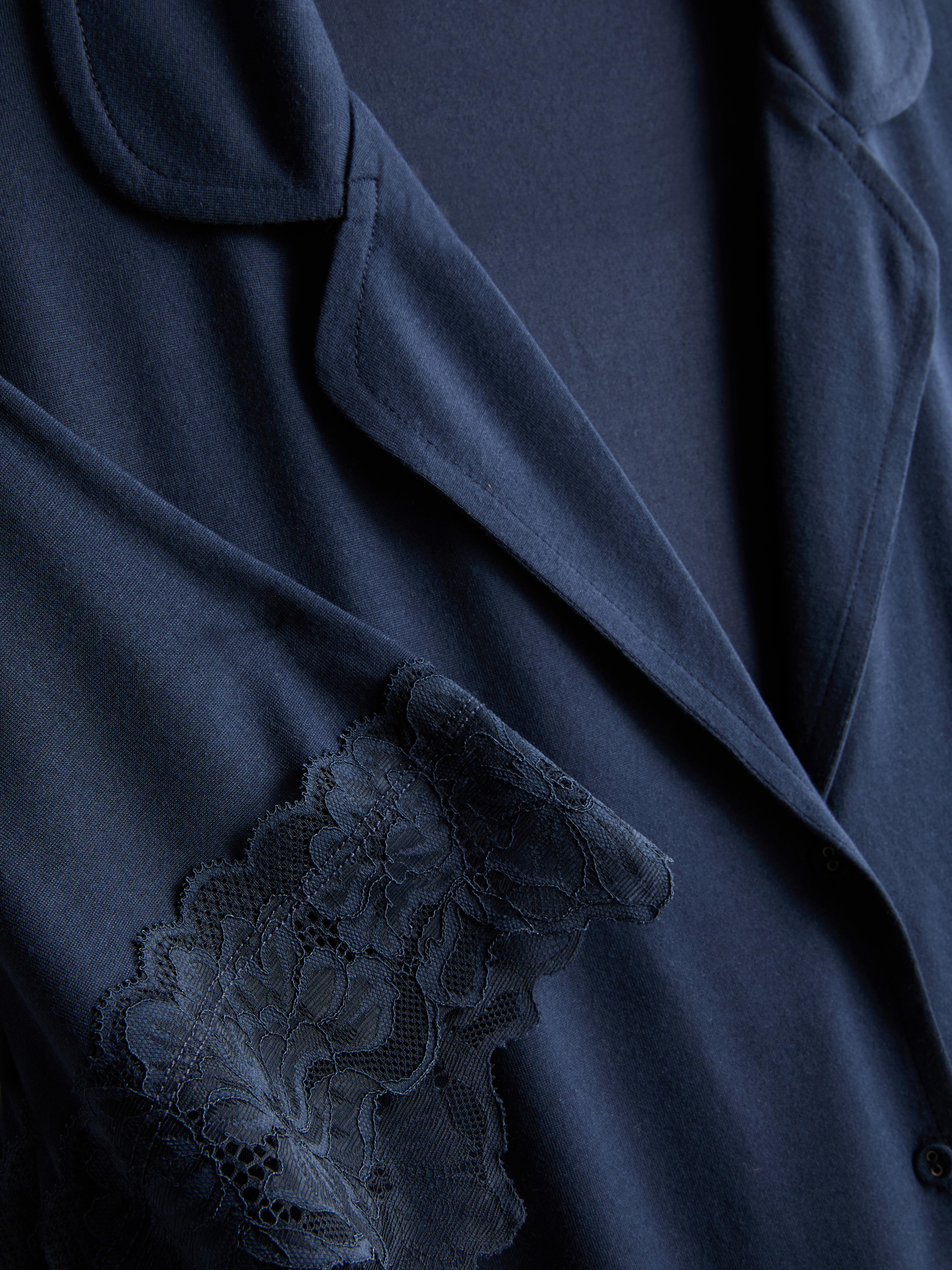 Modal-Rich Short-Sleeve Pajama Shirt