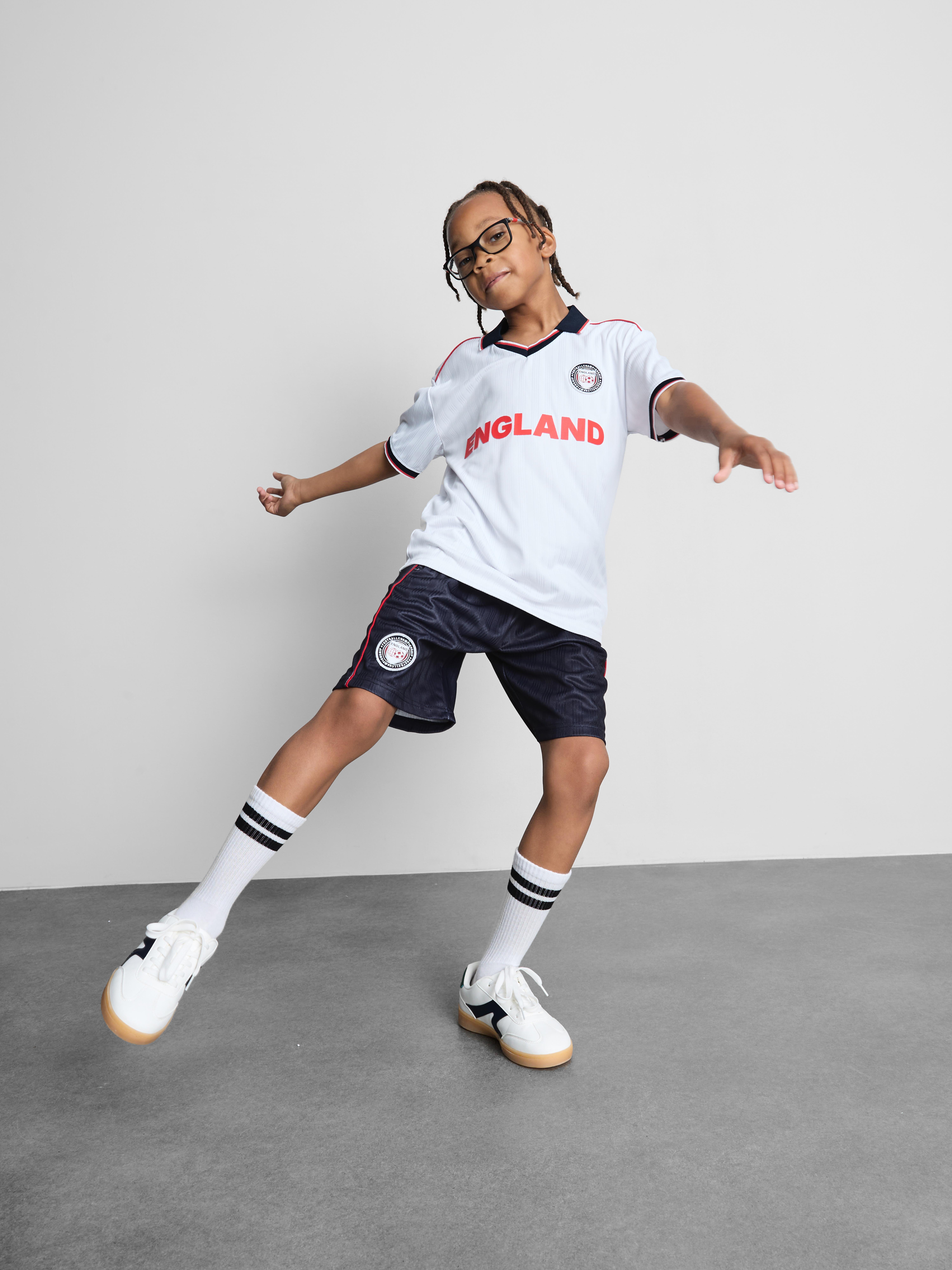 1.5-10yrs | England Football T-Shirt and Shorts Set