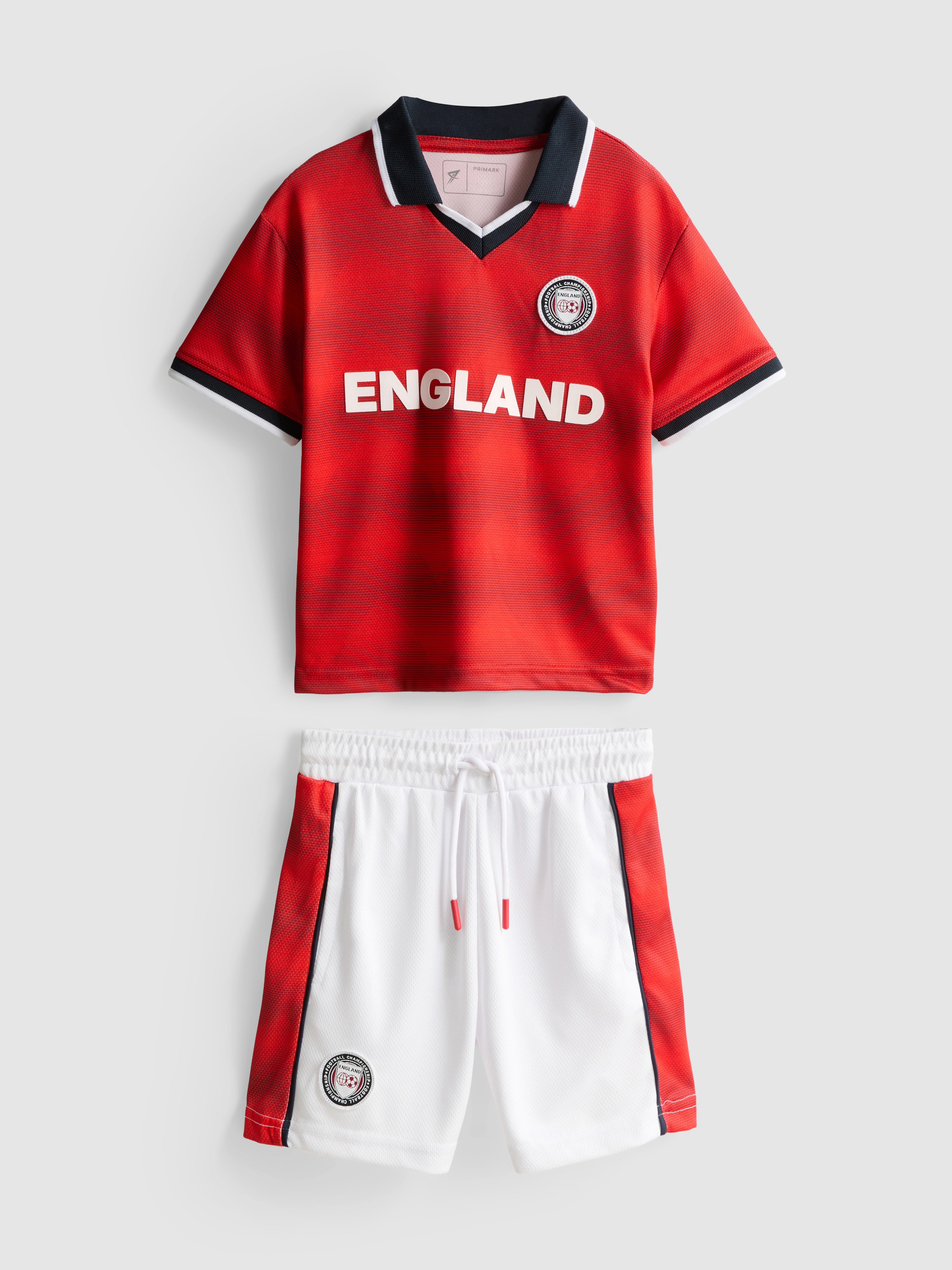 1.5-10yrs | England Football T-Shirt and Shorts Set