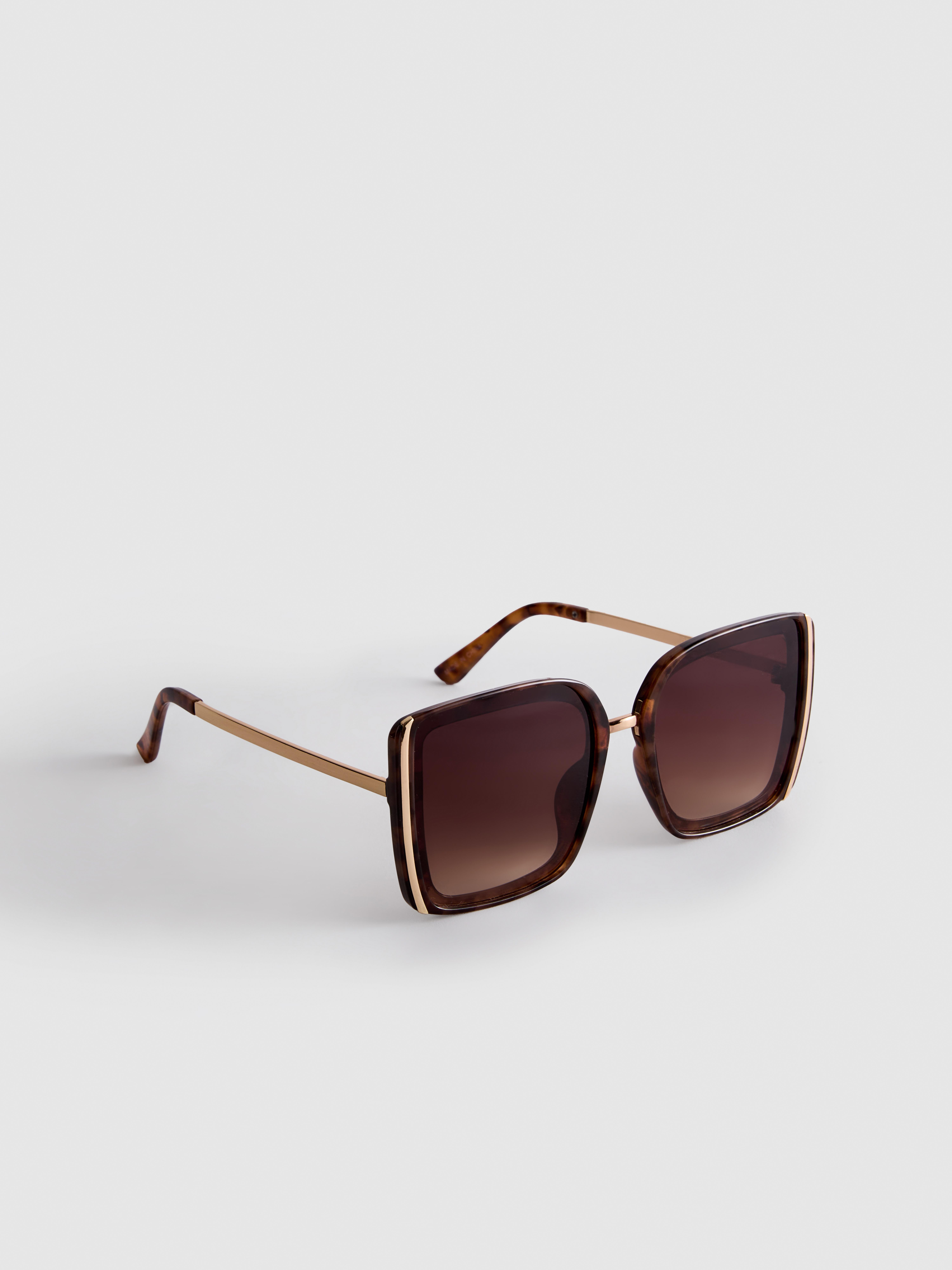 Womens Brown Oversized Square Sunglasses | Primark
