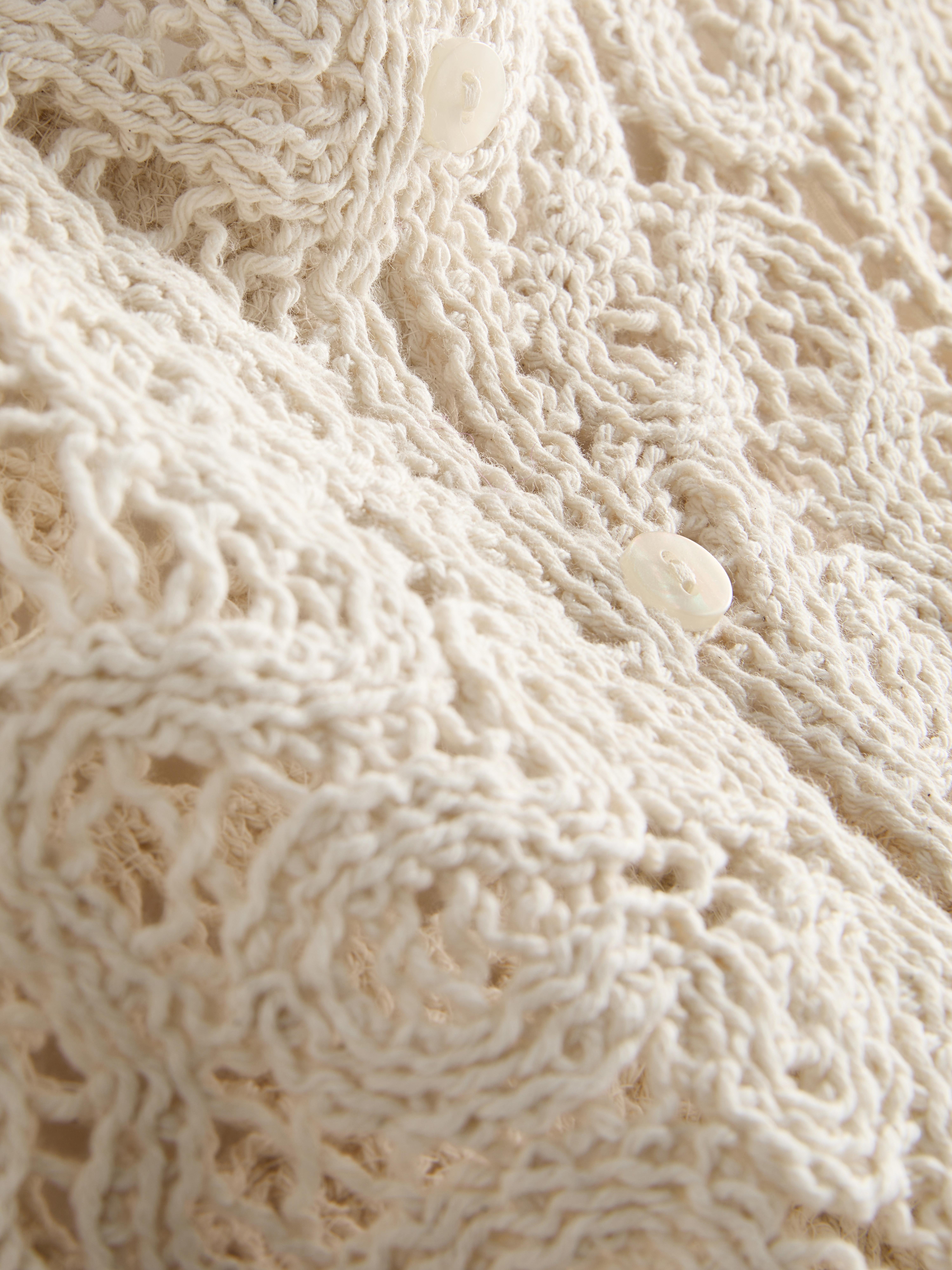 Débardeur en crochet en coton majoritaire