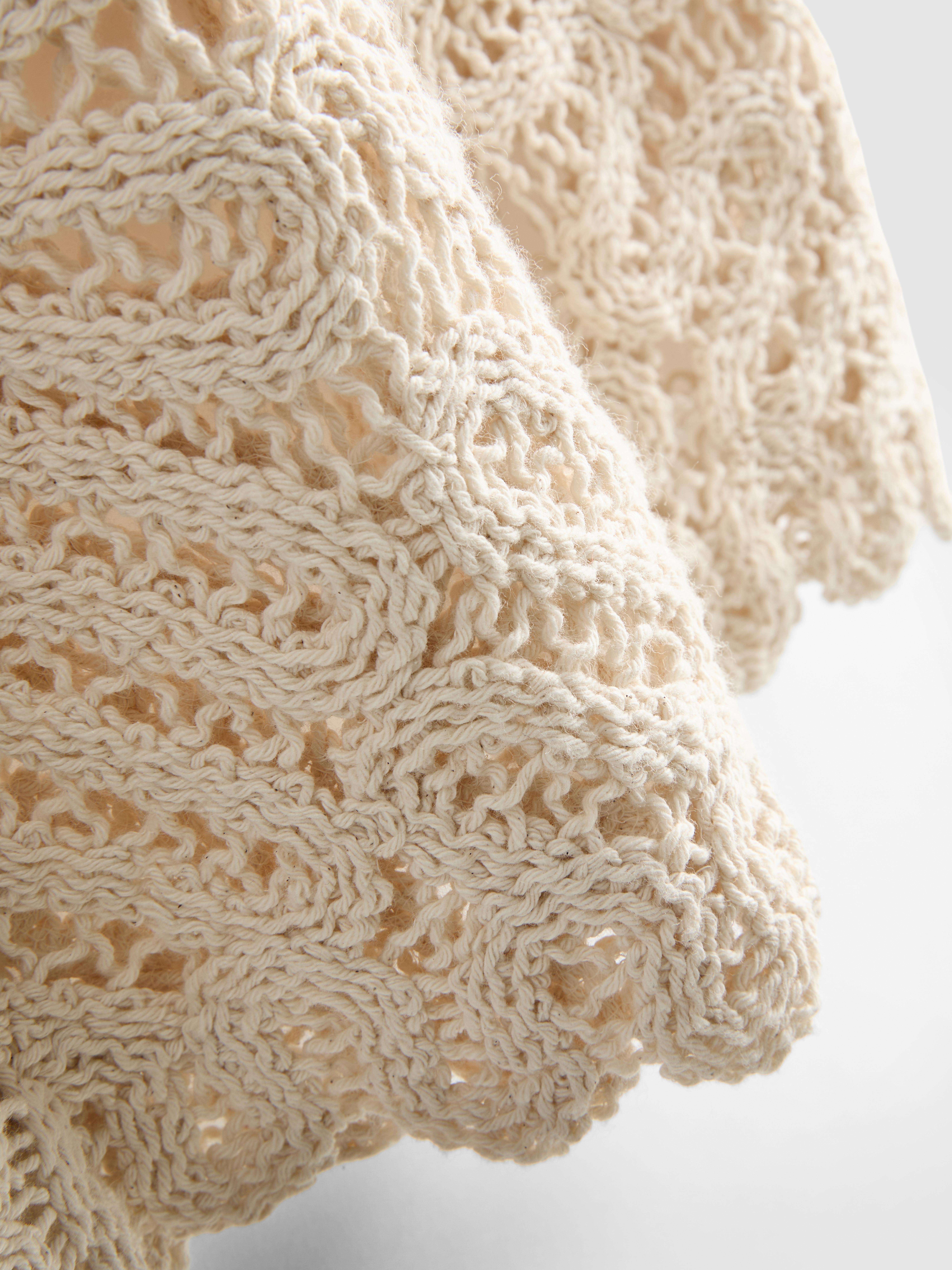 Débardeur en crochet en coton majoritaire