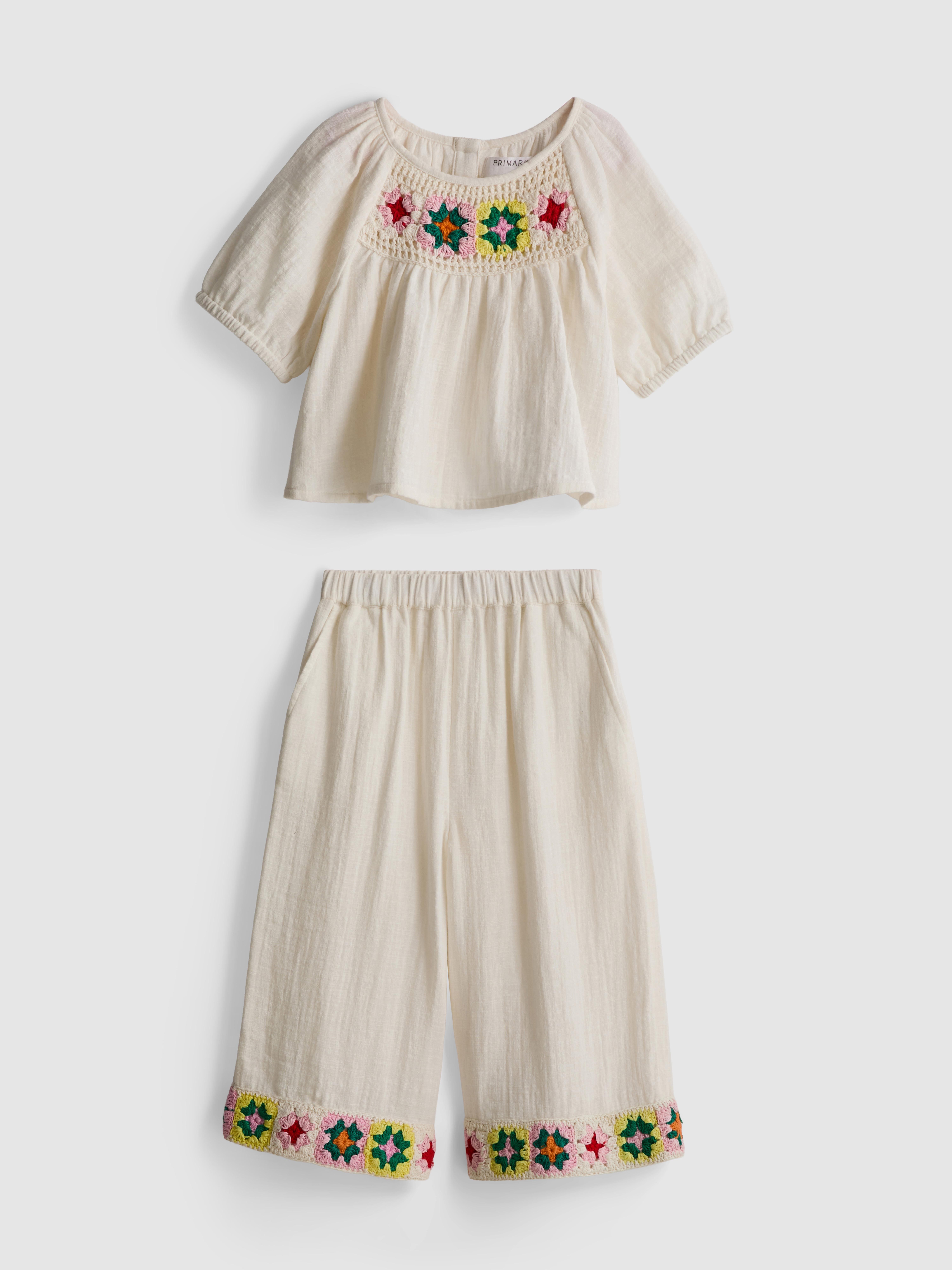 18 mois–8 ans | Chemisier et pantalon en crochet
