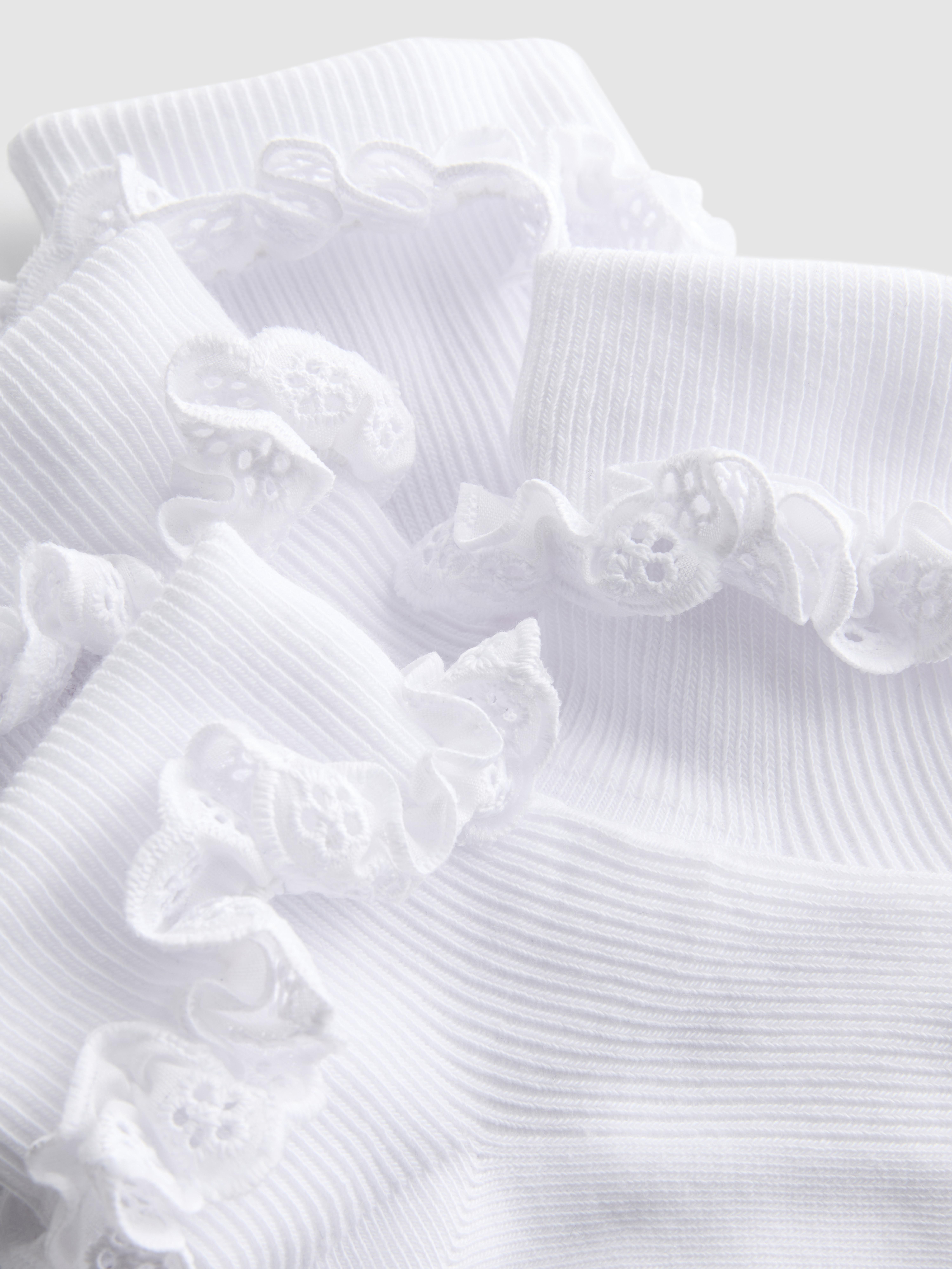 2pk Cotton Rich Frill Socks