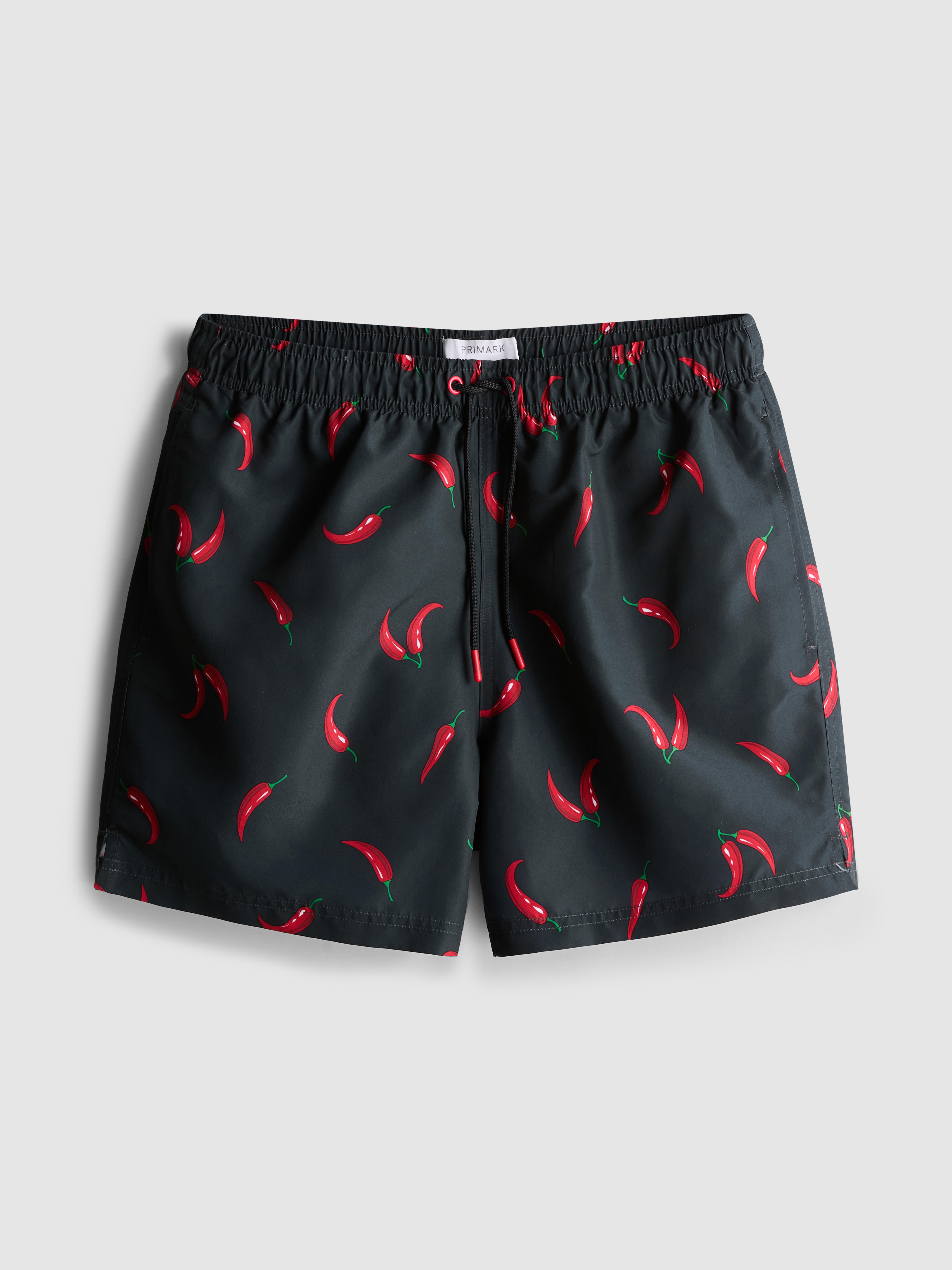Bañador con estampado de guindillas