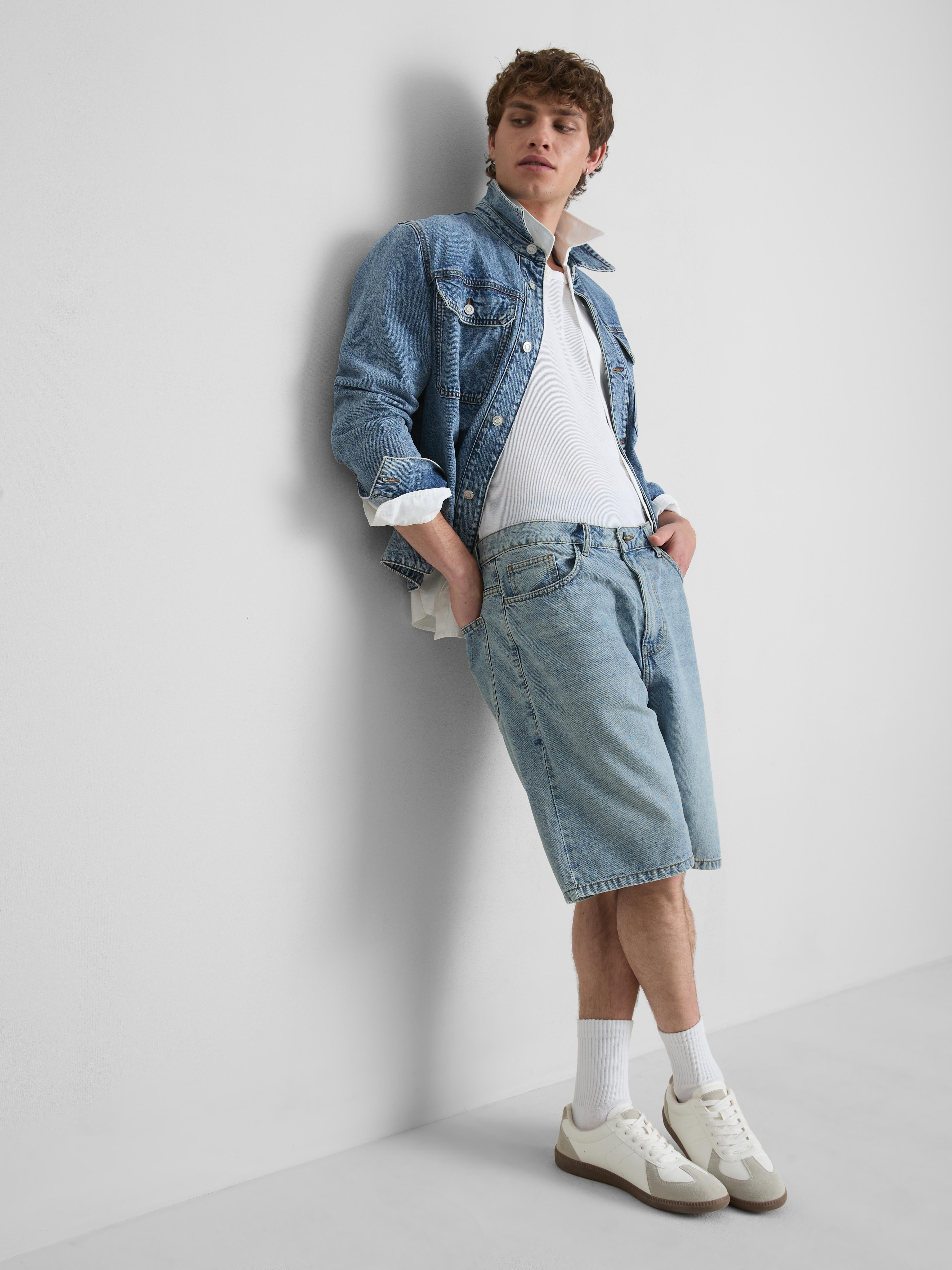 Relaxed Denim Shorts
