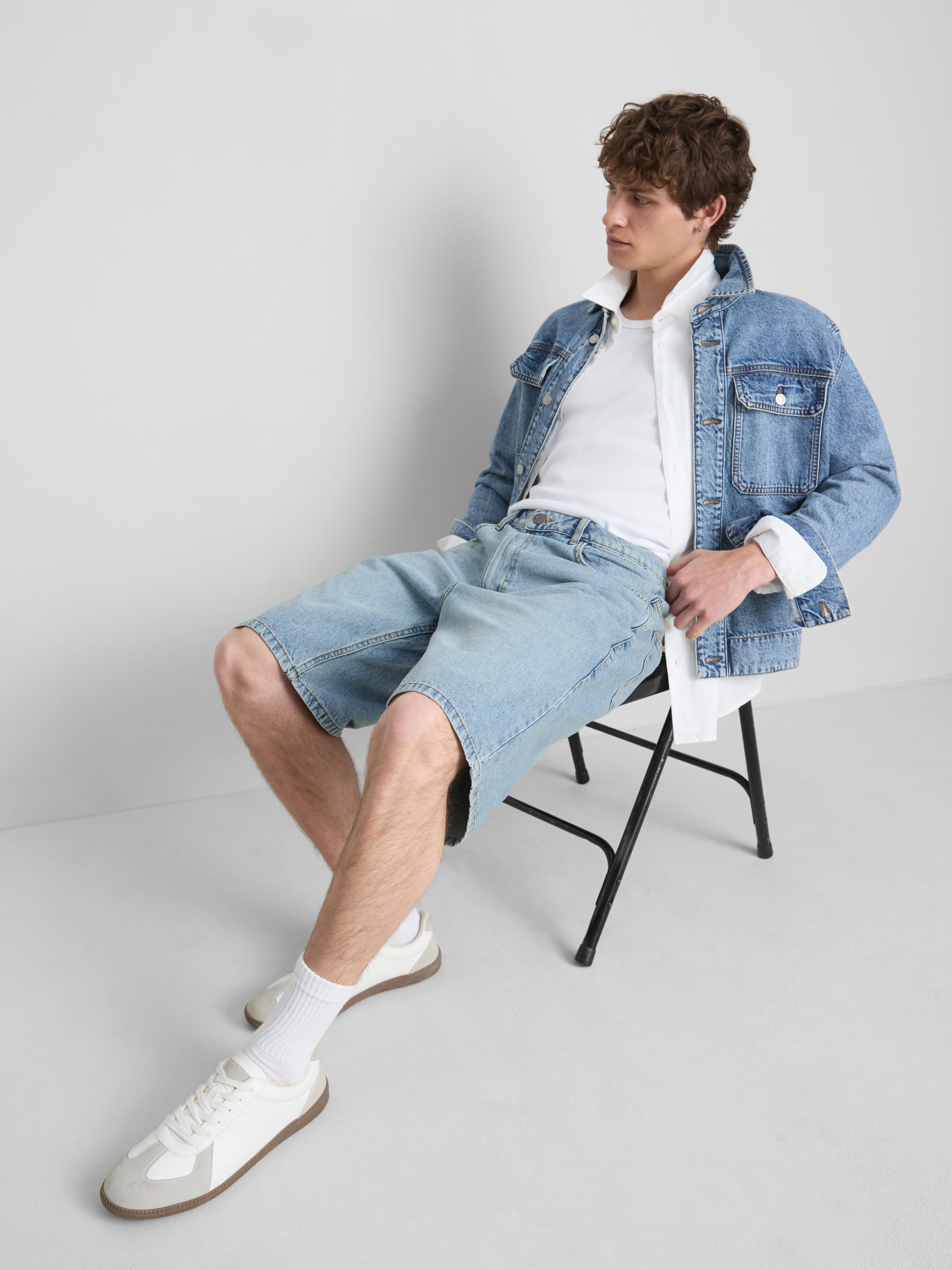 Relaxed Denim Shorts