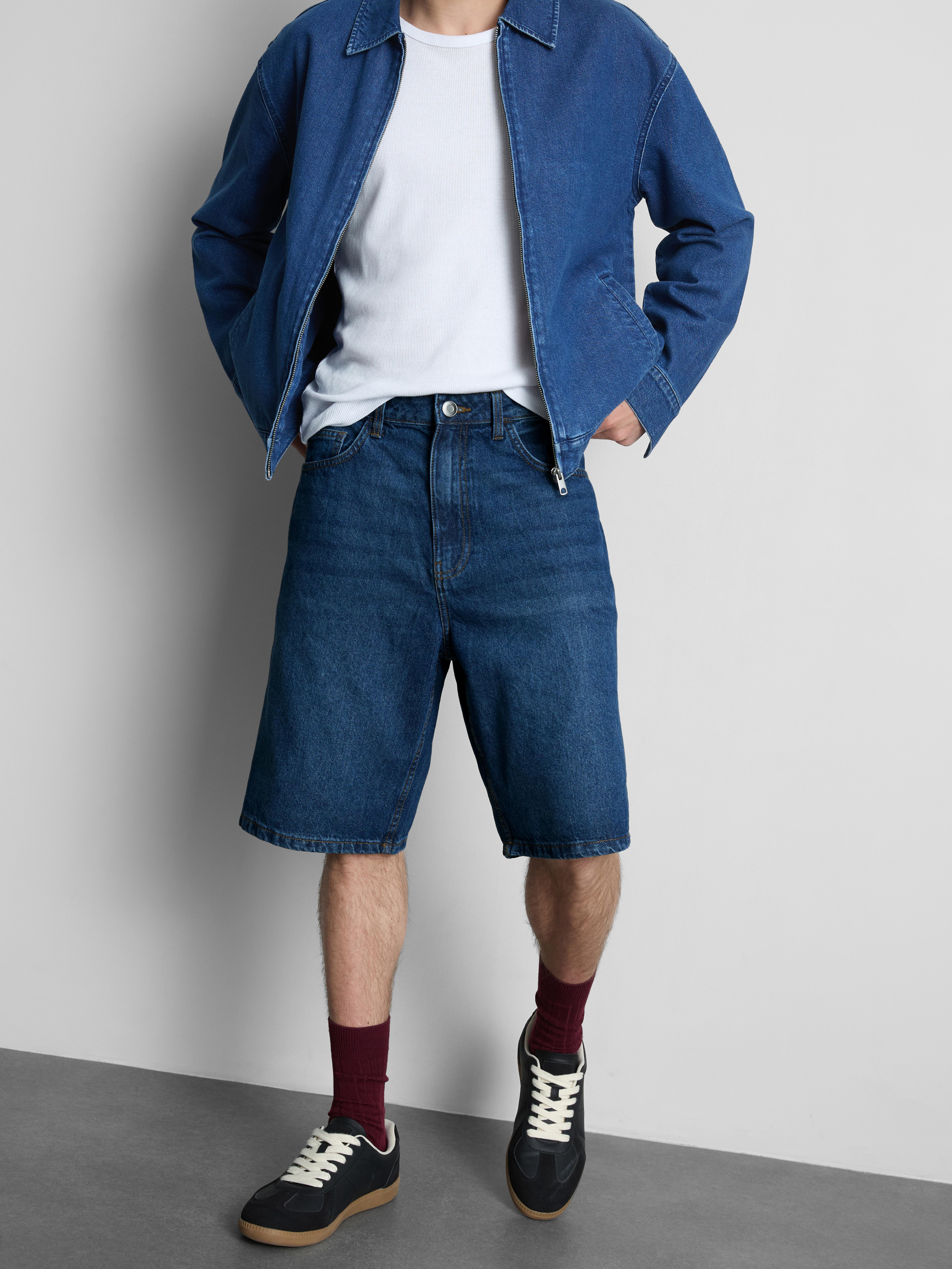Short en jean décontracté