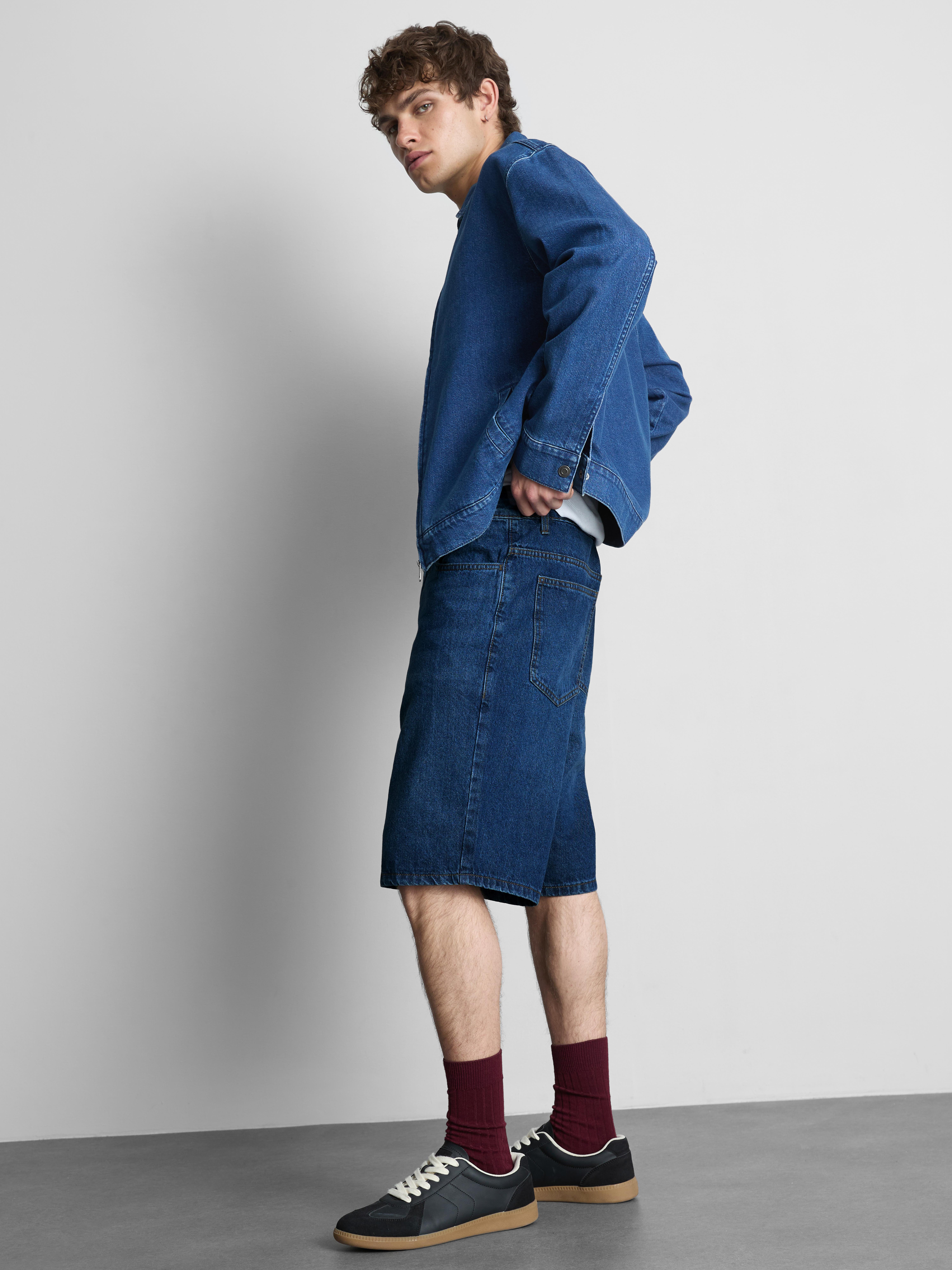 Short en jean décontracté