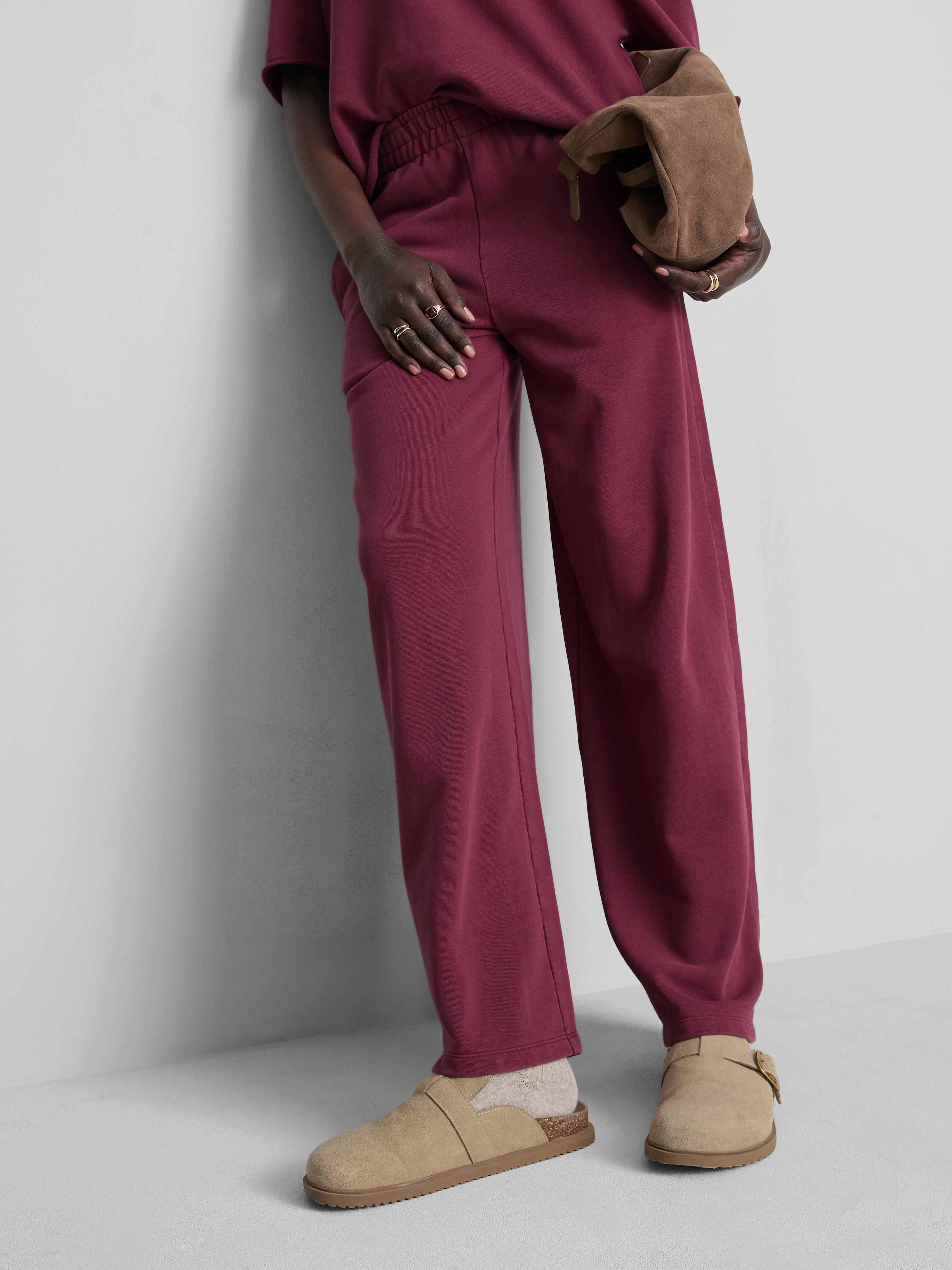 Seam Detail Wide Leg Joggers