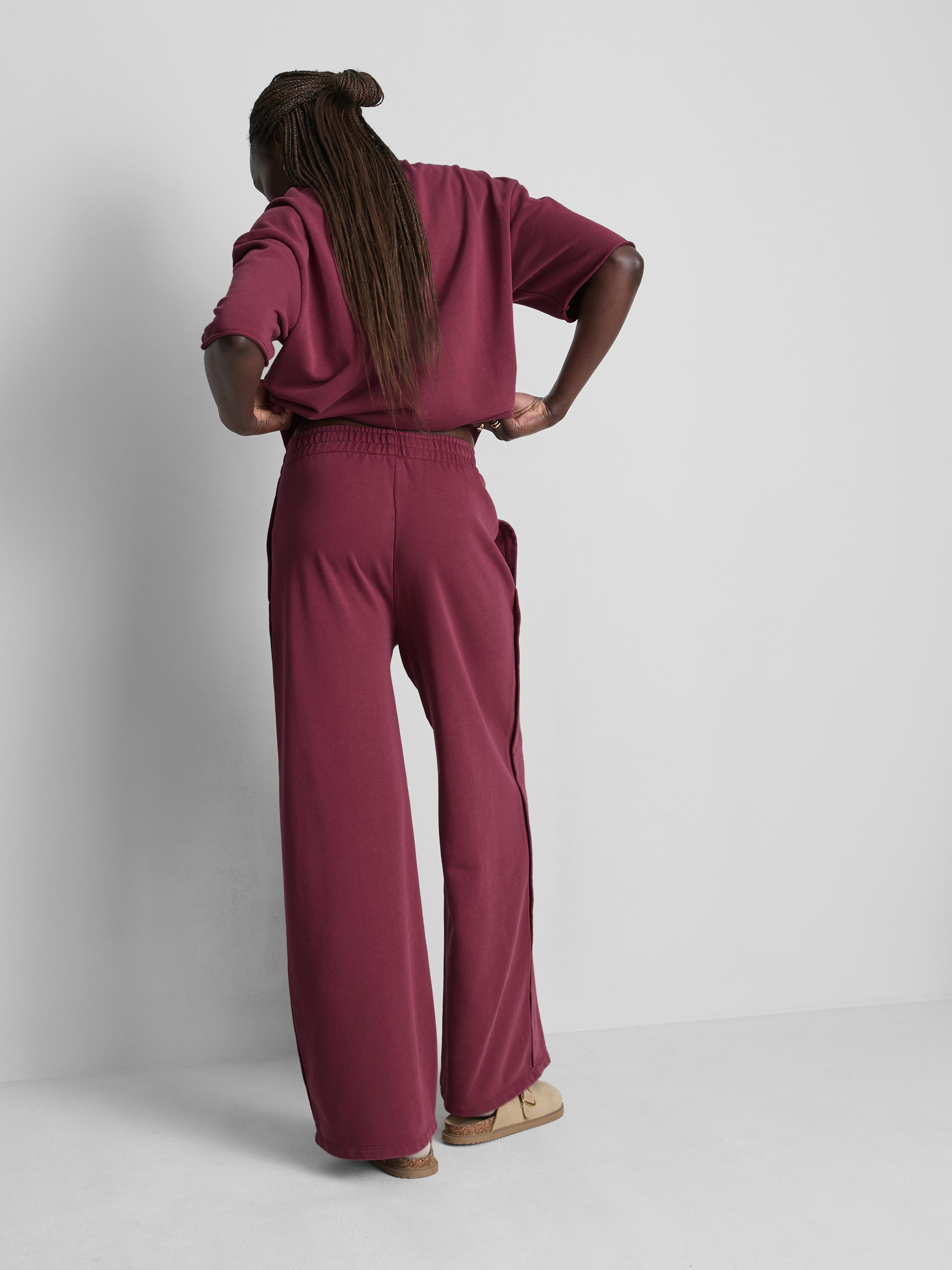 Seam Detail Wide Leg Joggers