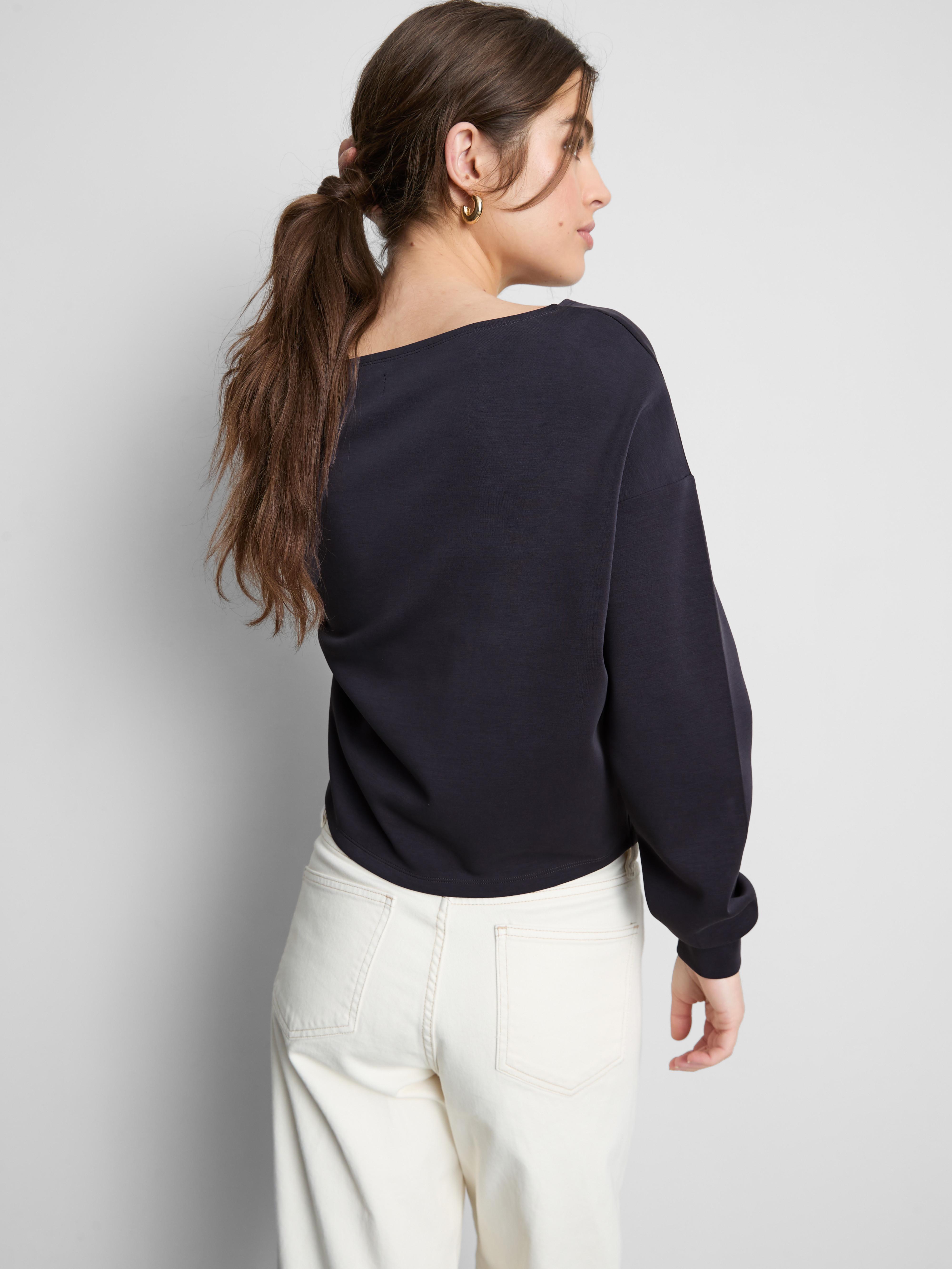 Lässiges, schulterfreies Sweatshirt