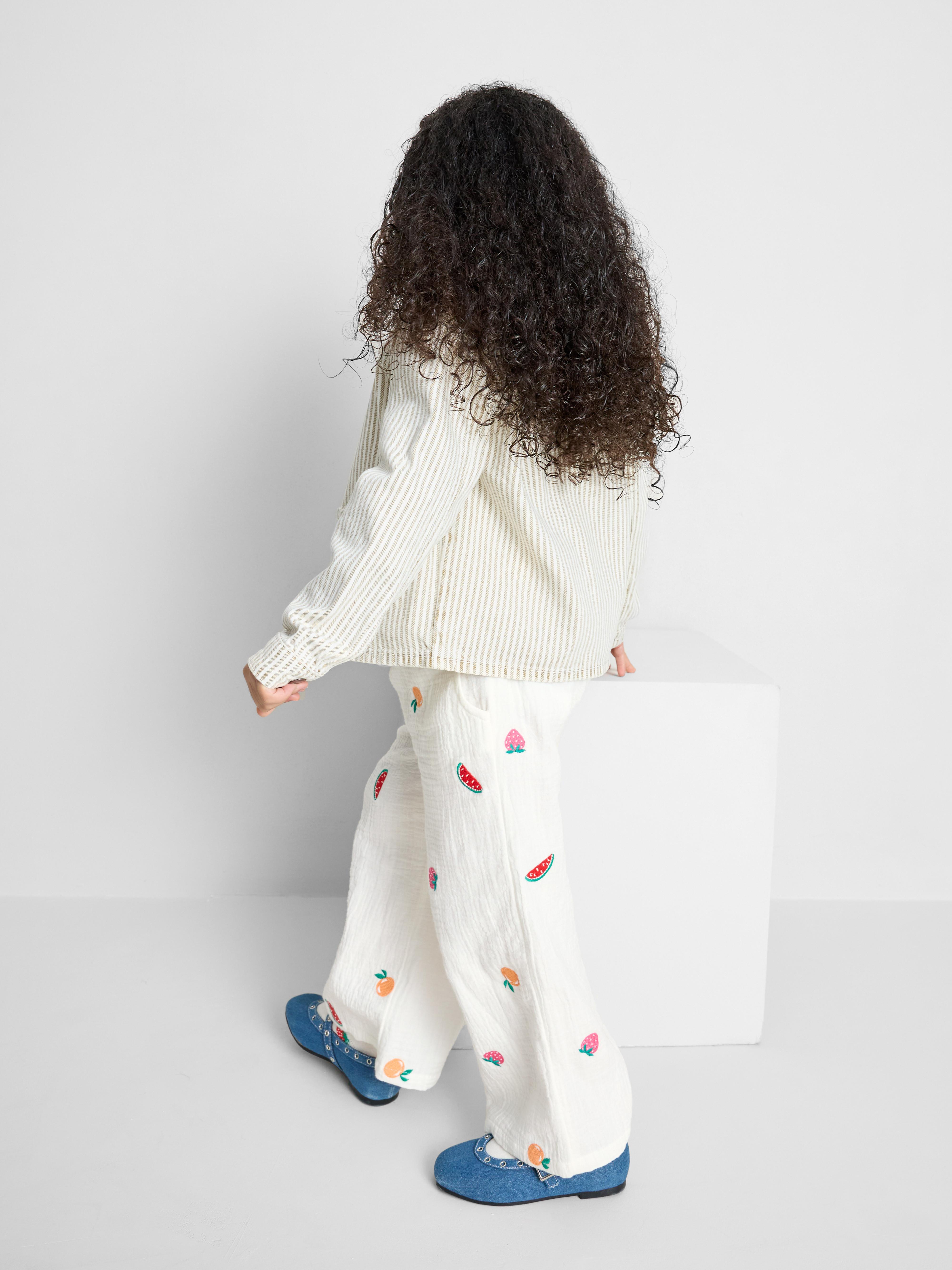 1.5-8yrs |  Embroidered Trousers