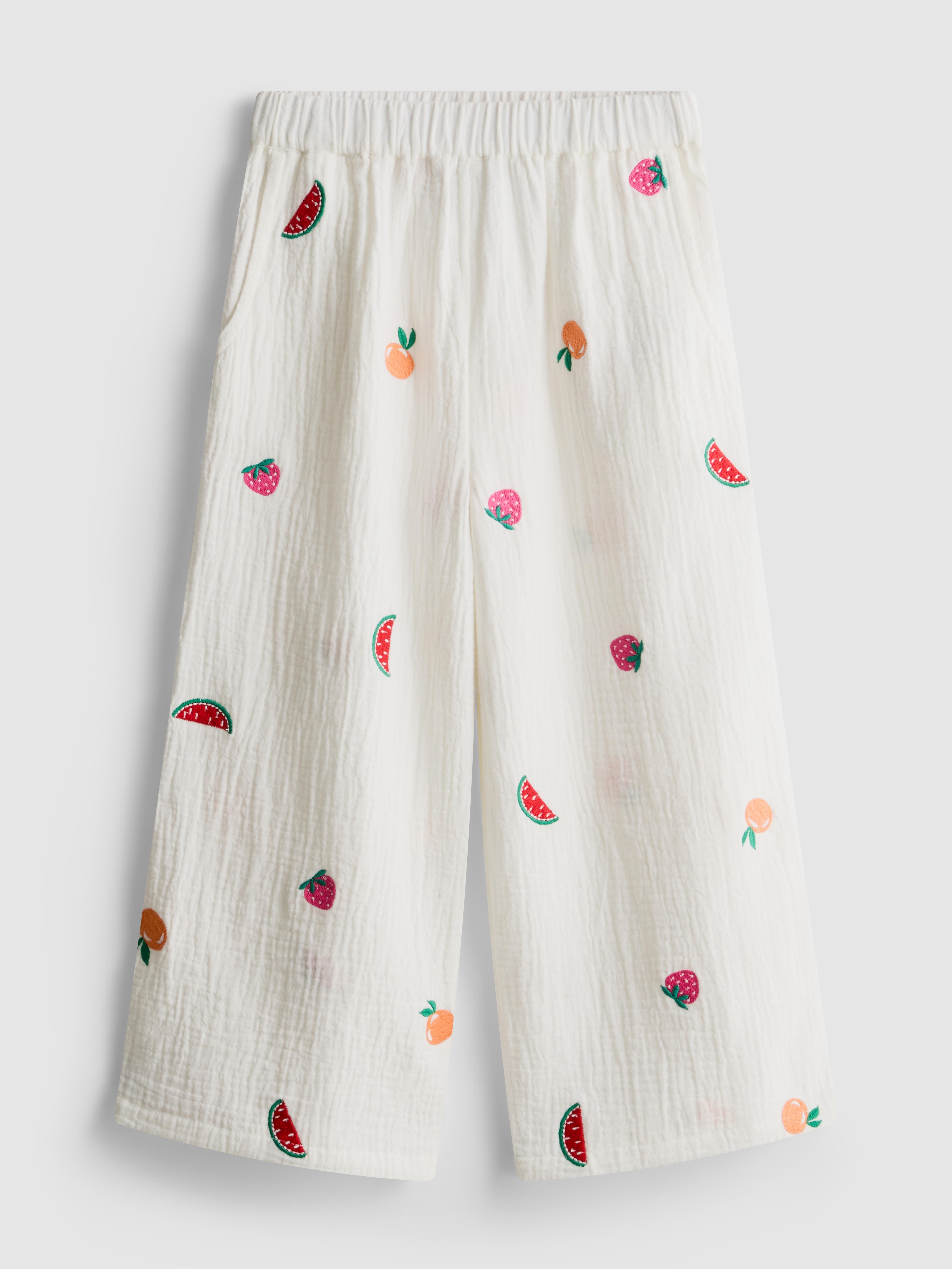 1.5-8yrs |  Embroidered Trousers