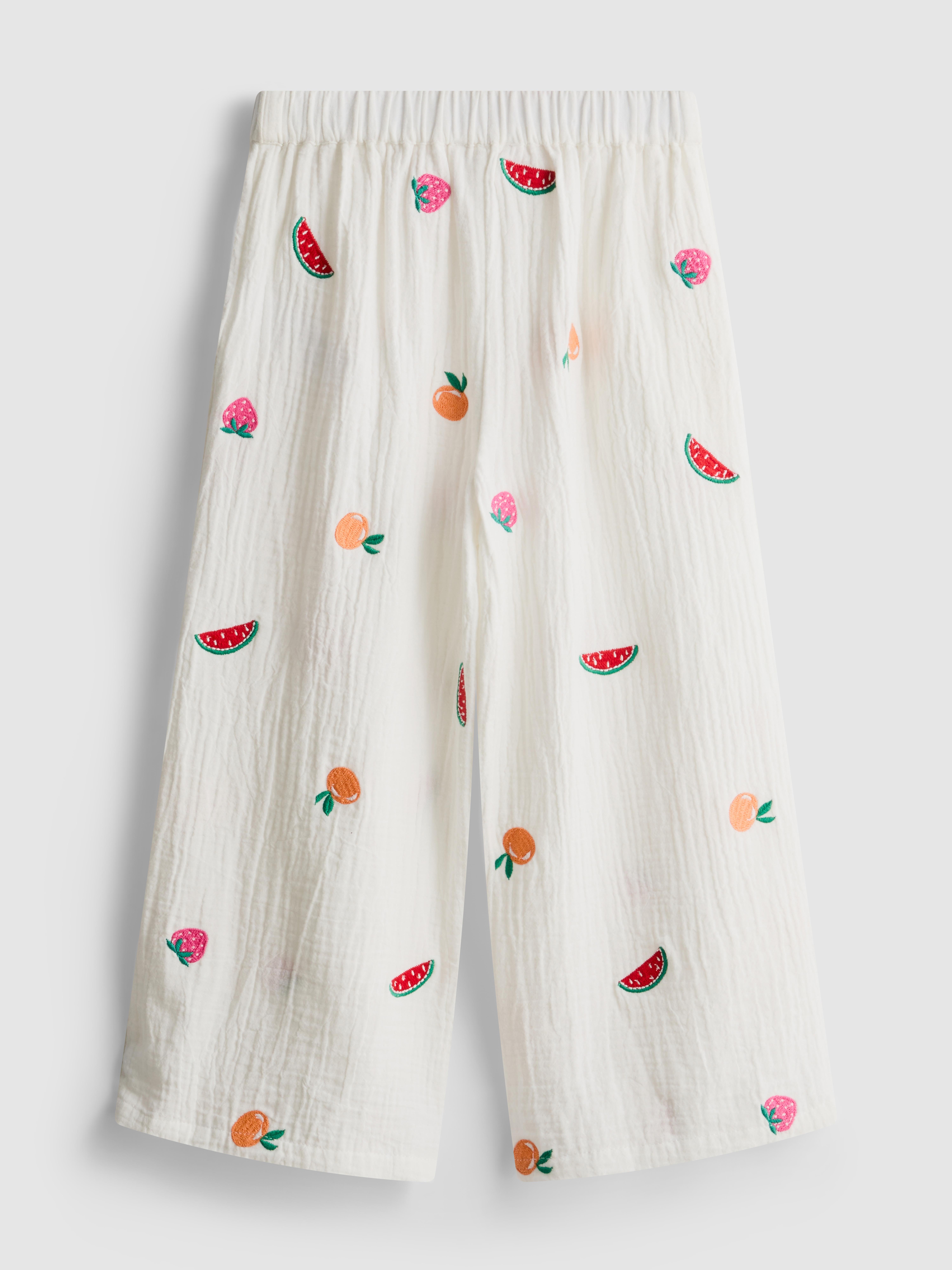 1.5-8yrs |  Embroidered Trousers