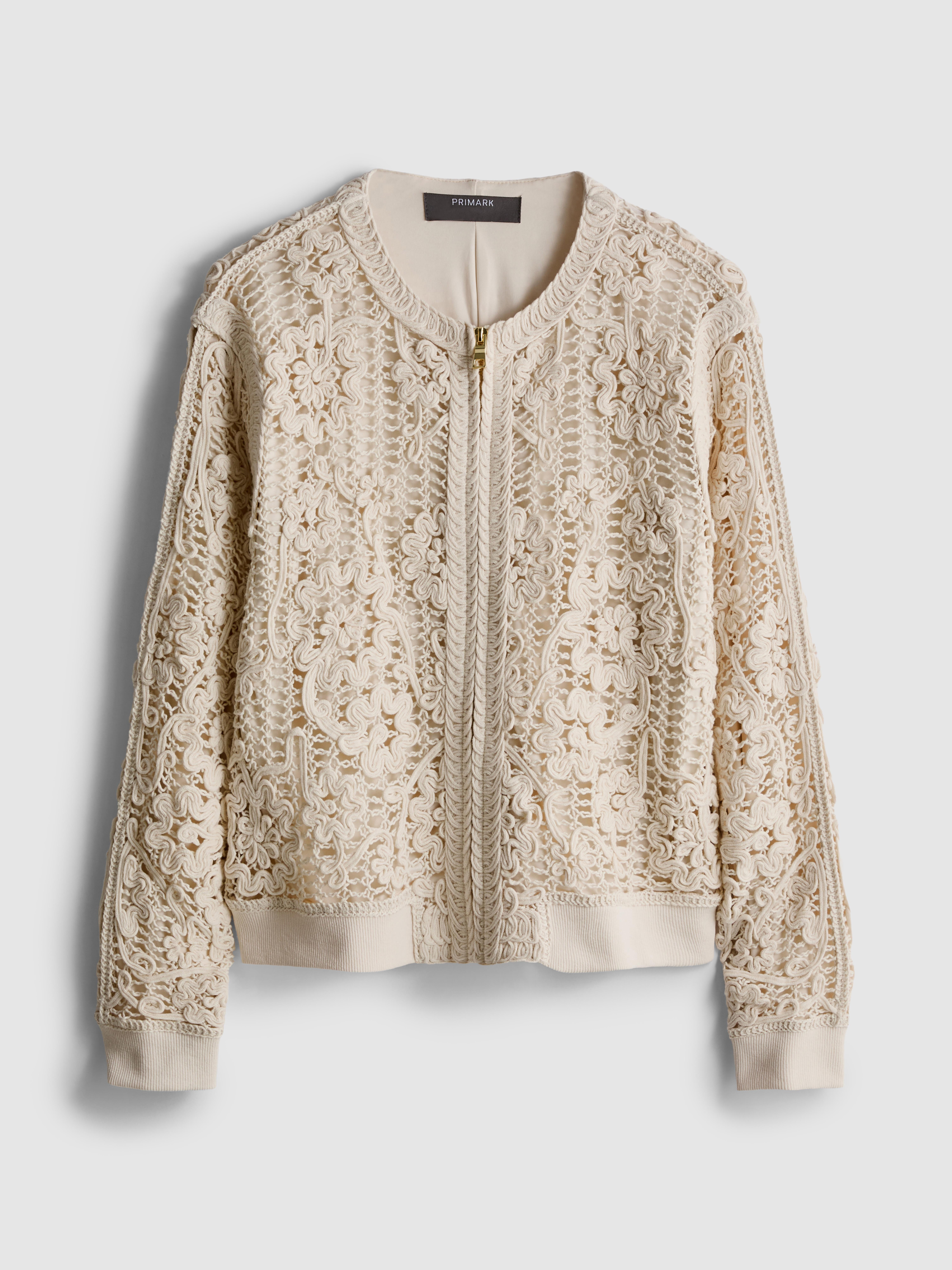 Crochet Bomber Jacket