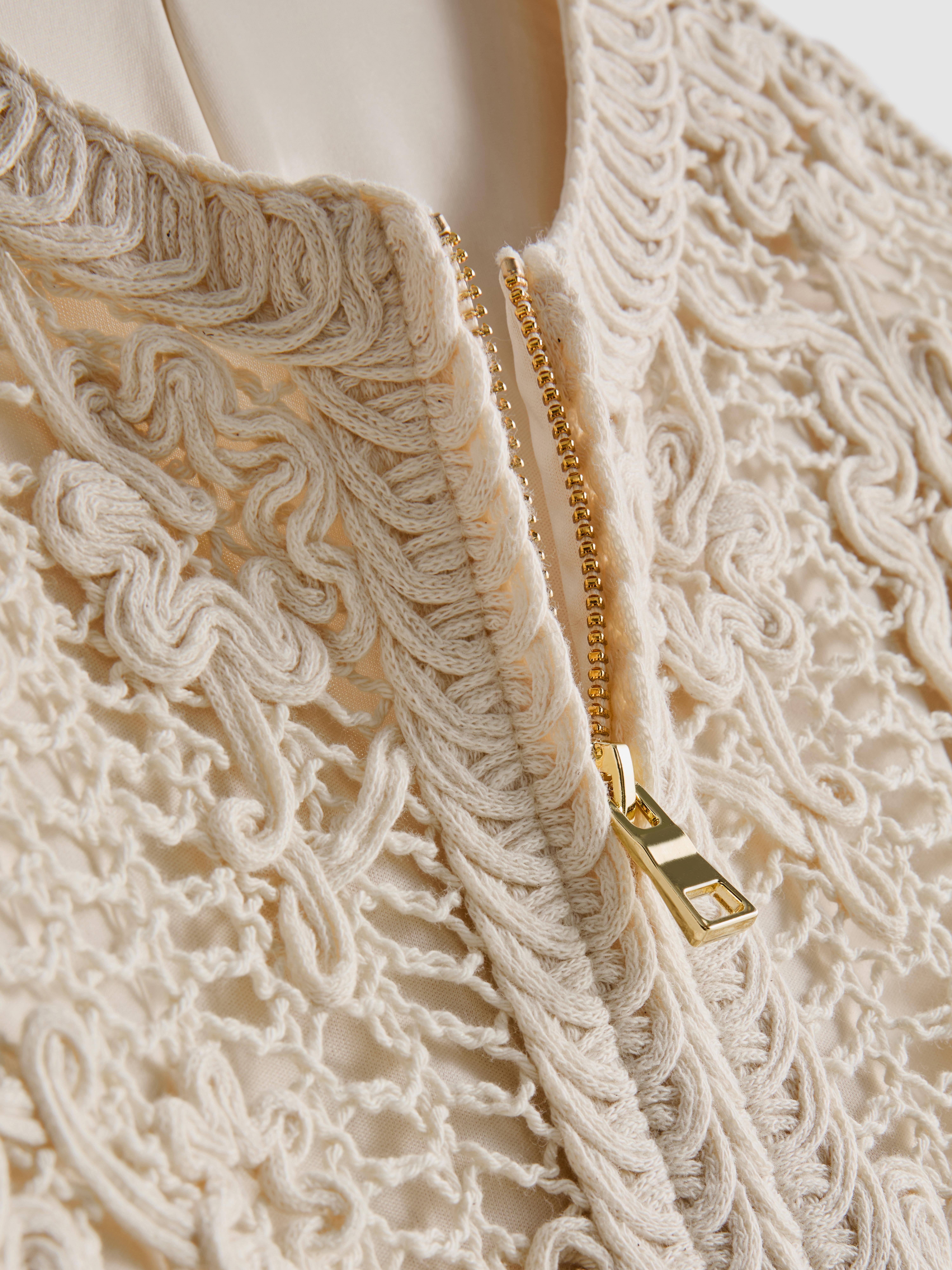 Crochet Bomber Jacket