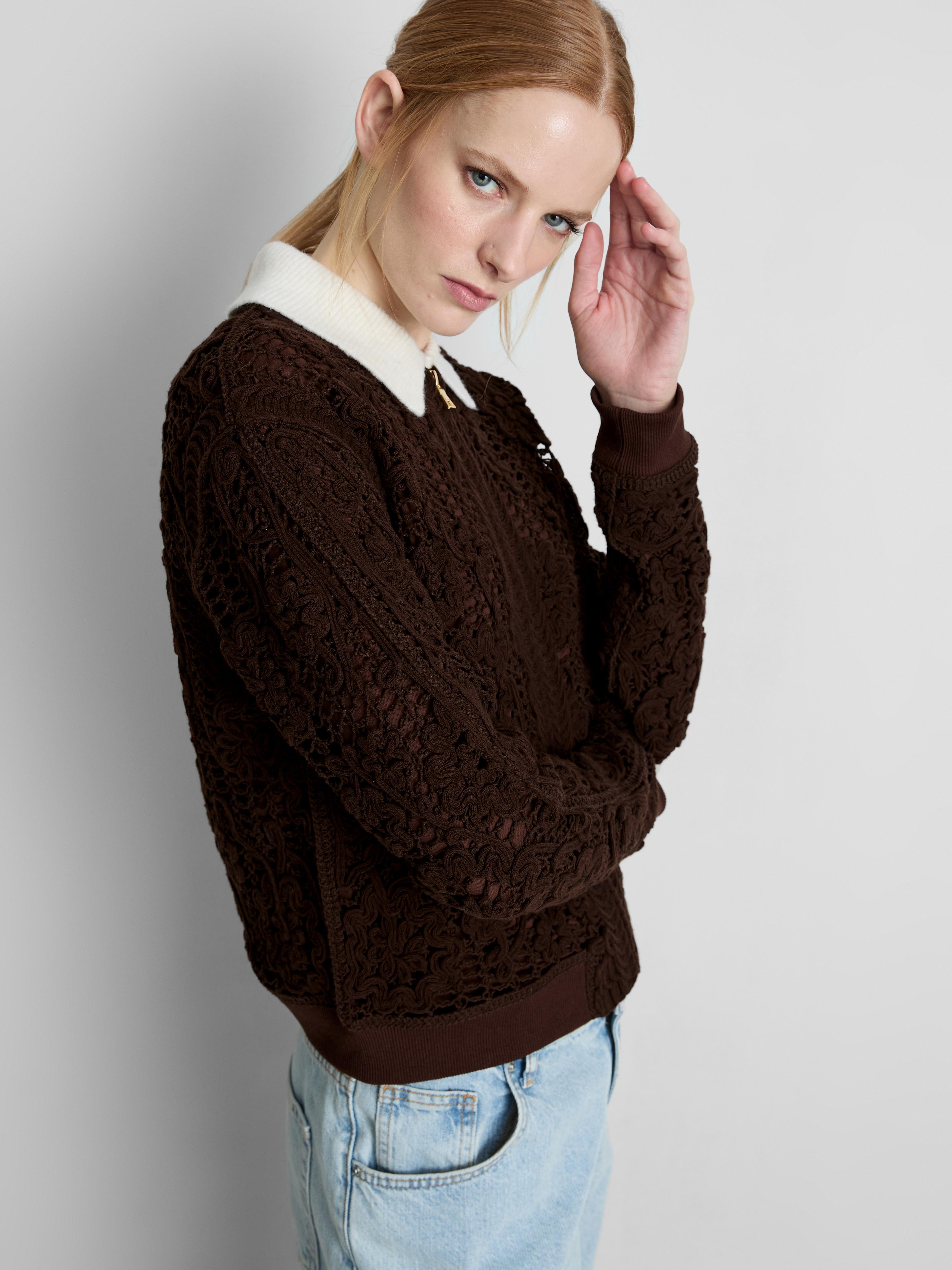 Crochet Bomber Jacket